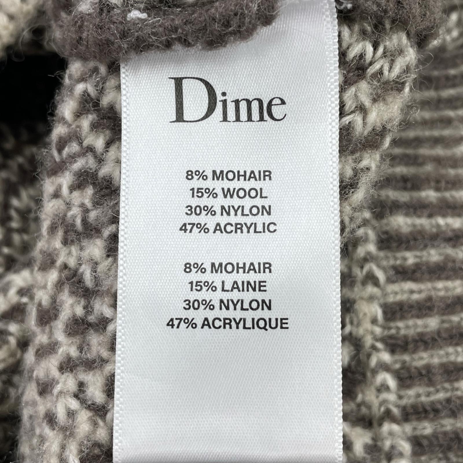 ニット DIME MOHAIR WAVE KNIT M M ブラウン