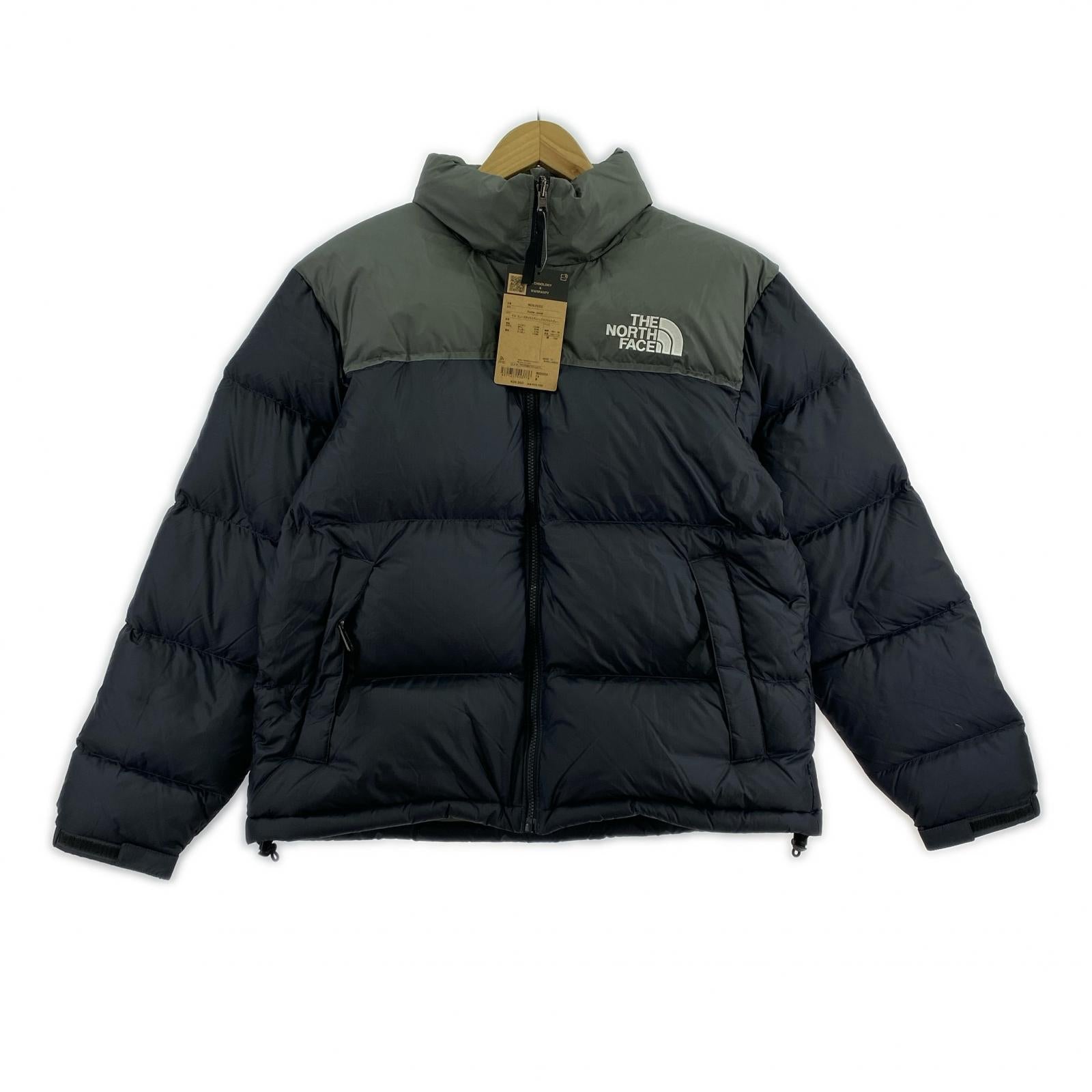 ダウンジャケット Nuptse Jacket ヒューズボックスグレー×アスファルトグレー M