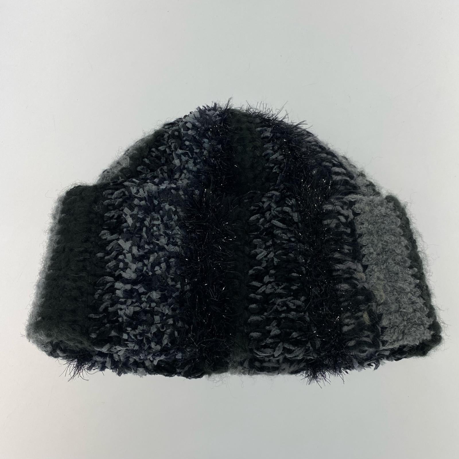 ニットキャップ supreme tinsel stripe beanie ブラック