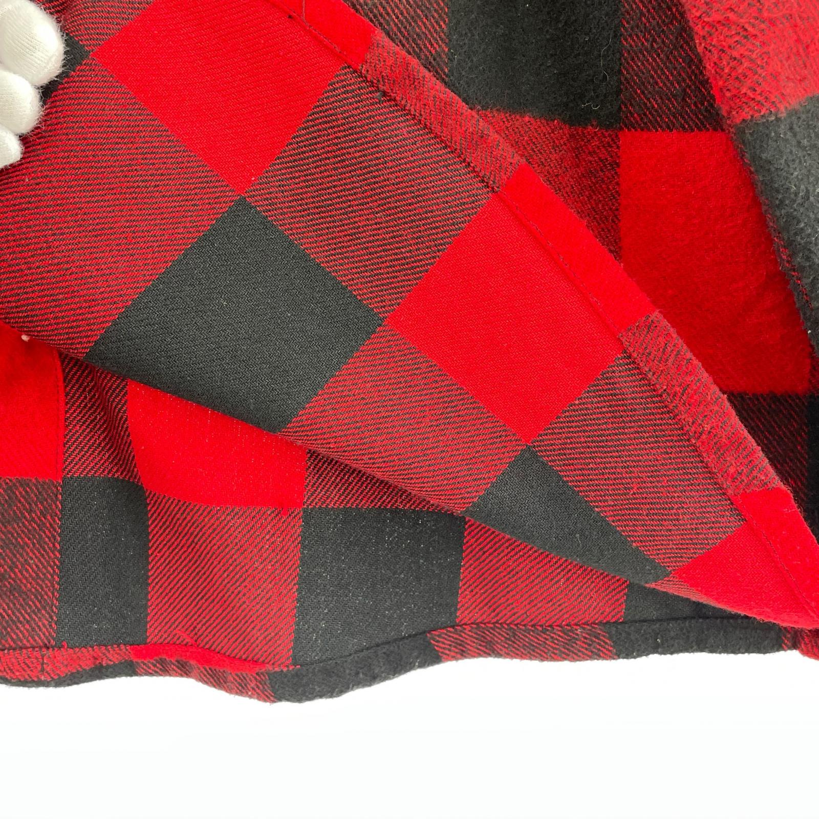 長袖シャツ ASSC L/Sバッファローチェックシャツ M レッド