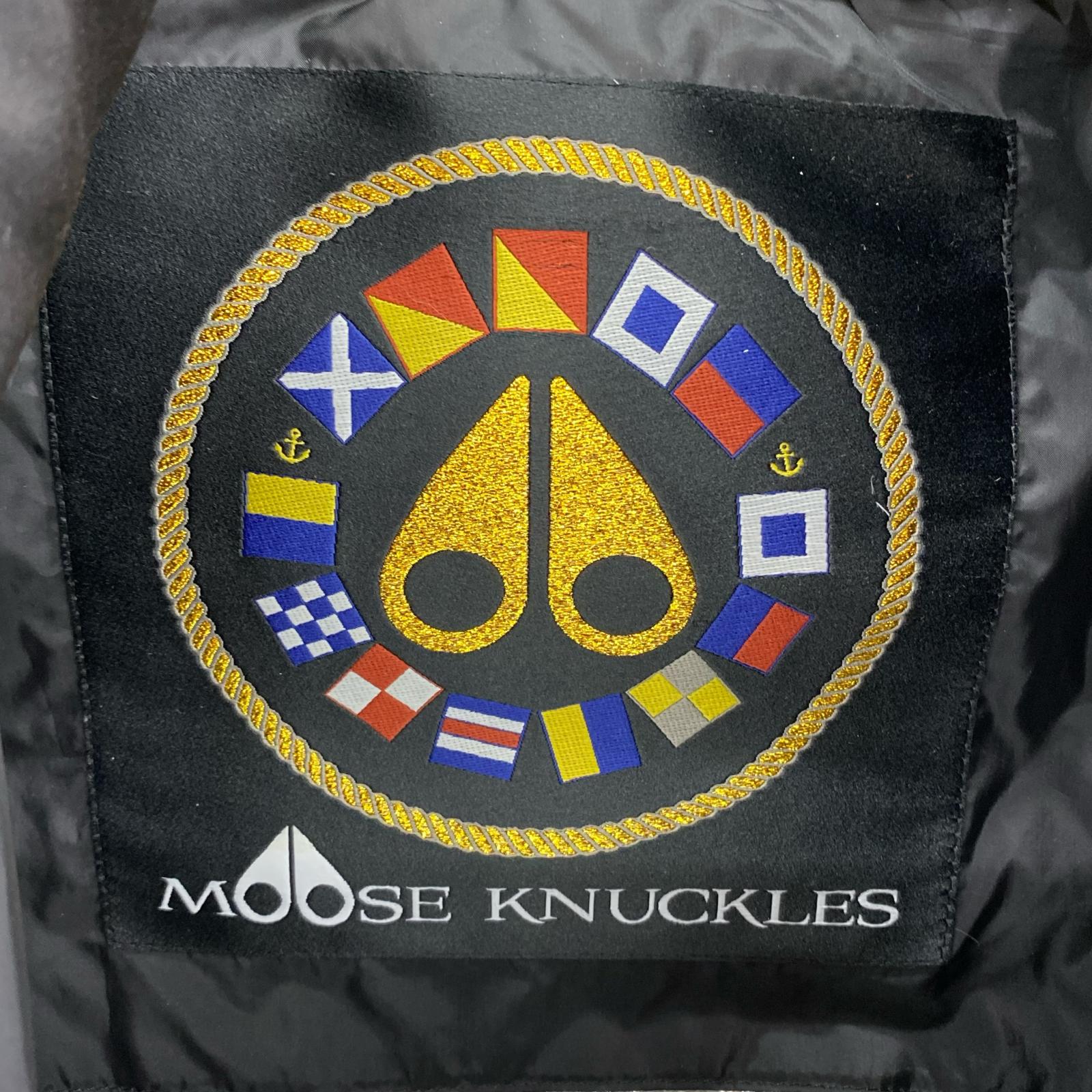 ダウンジャケット MOOSE KNUCKLES 黒(XS) ブラック