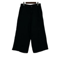 パンツ ウールワイドスラックス (S) 黒 2 ブラック