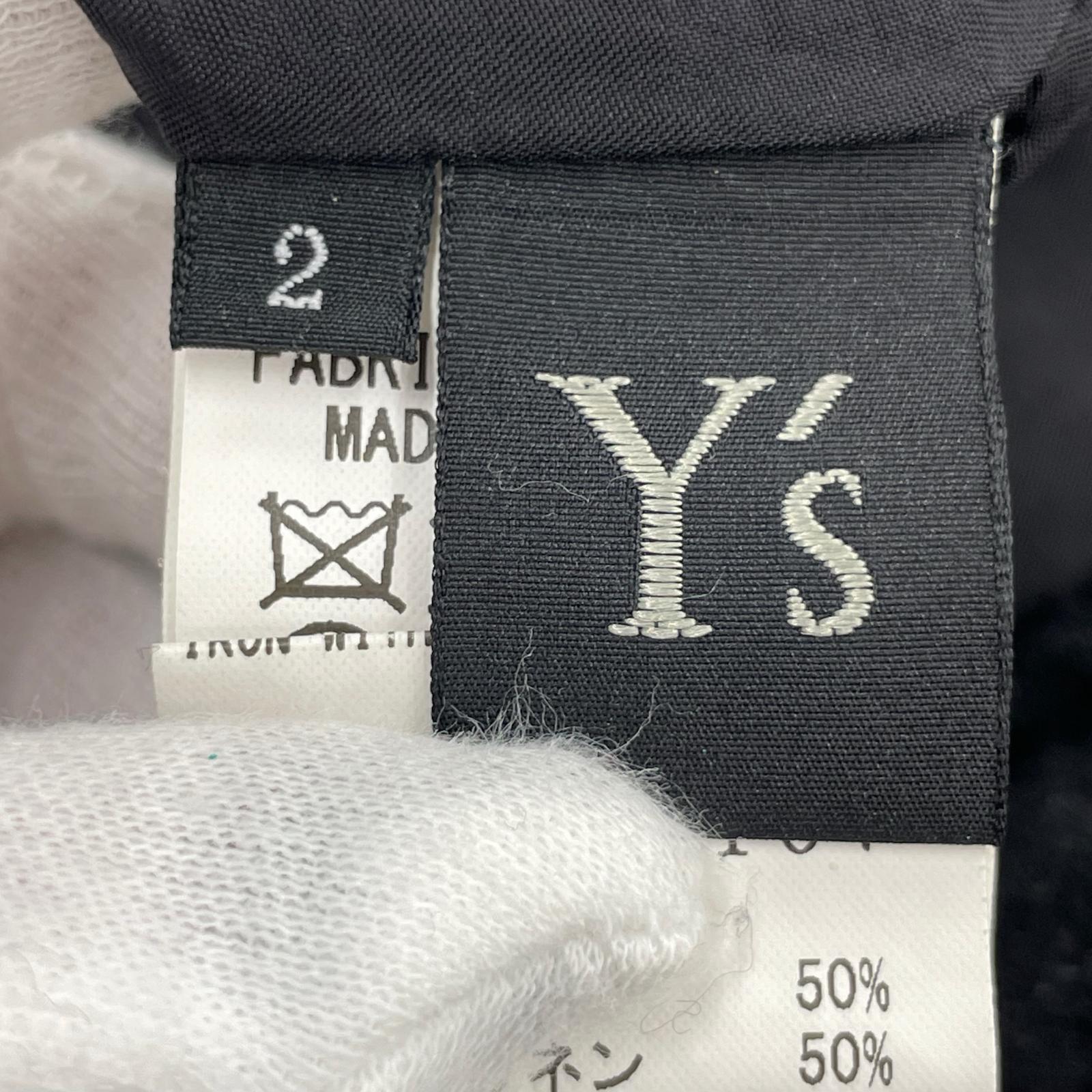 パンツ ウールワイドスラックス (S) 黒 2 ブラック