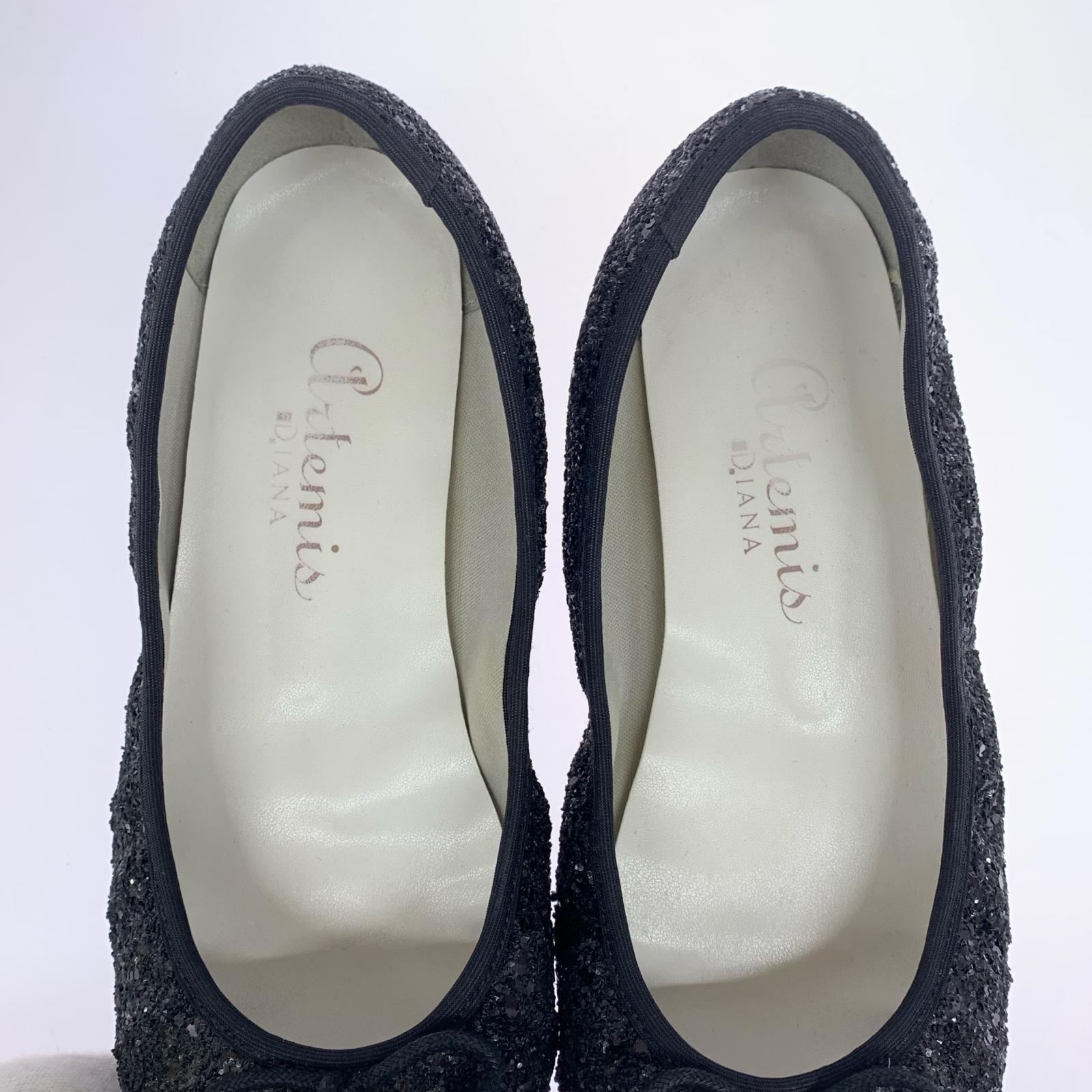 パンプス artemis グリッターパンプス 23.5cm BLK 23.5cm (US5 1/2 UK5 EU37) ブラック