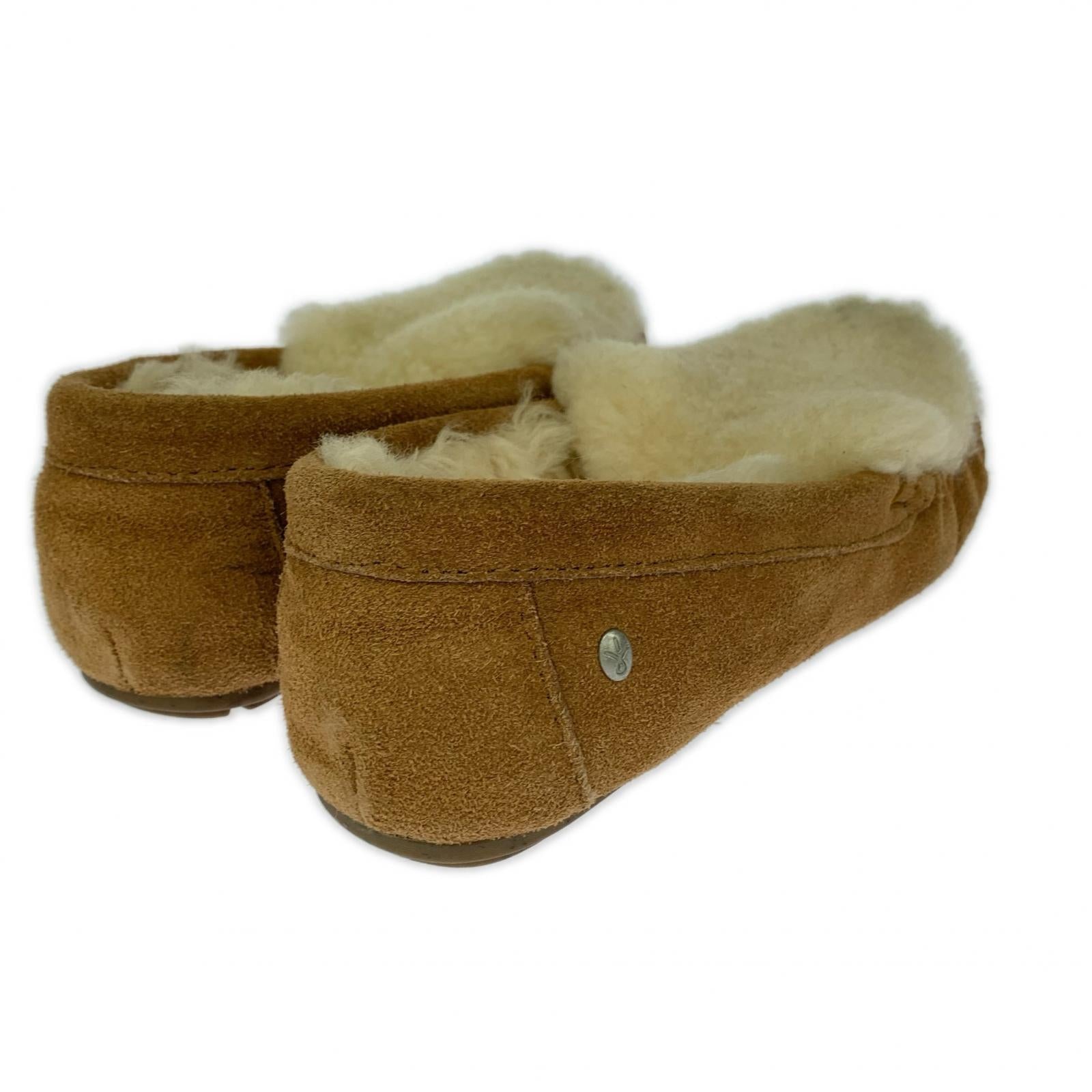 シューズ EMU Australia モカシンシープスキン 24cm BRW ブラウン