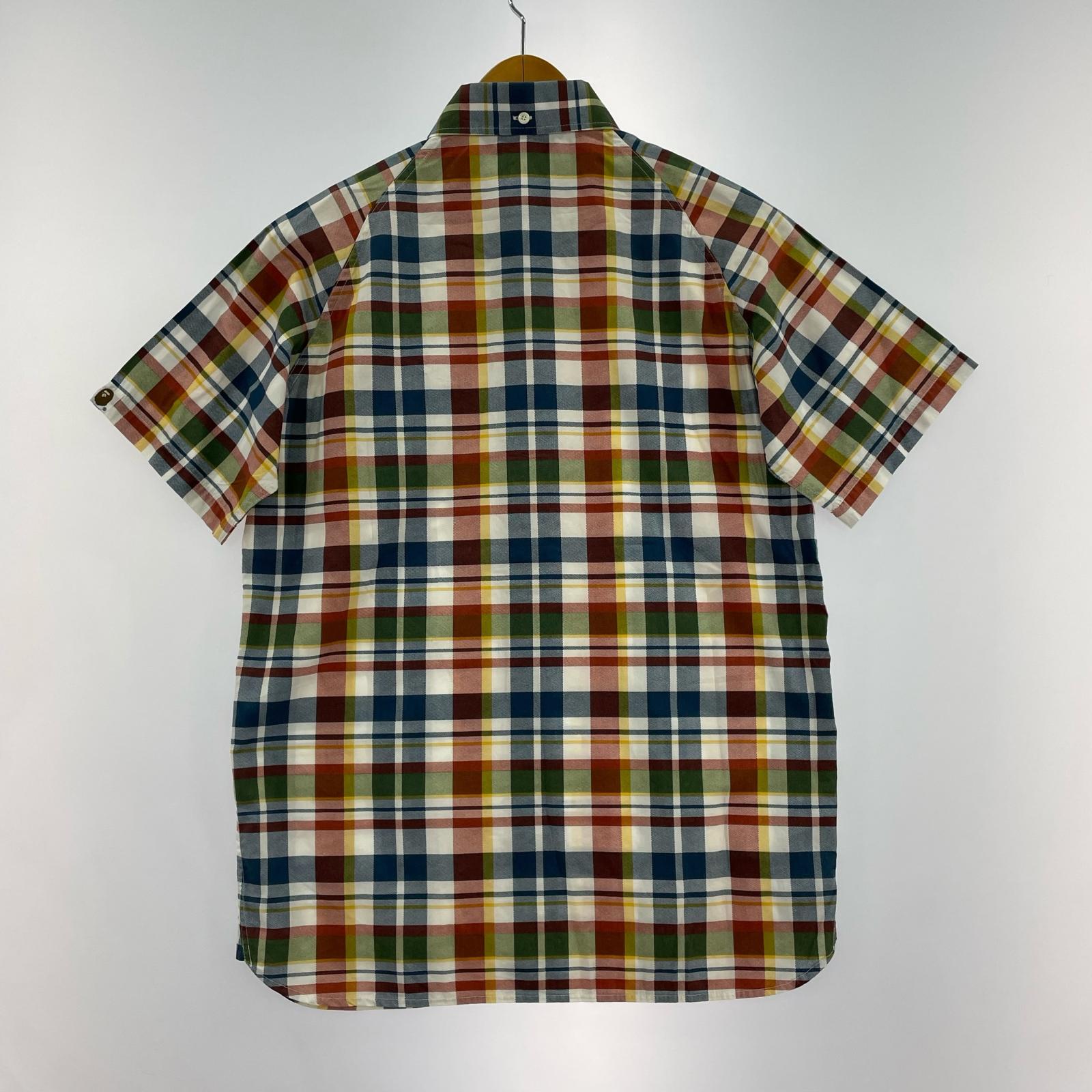 半袖シャツ 90s 三角黒タグ BDチェックS/Sシャツ XS マルチ マルチカラー