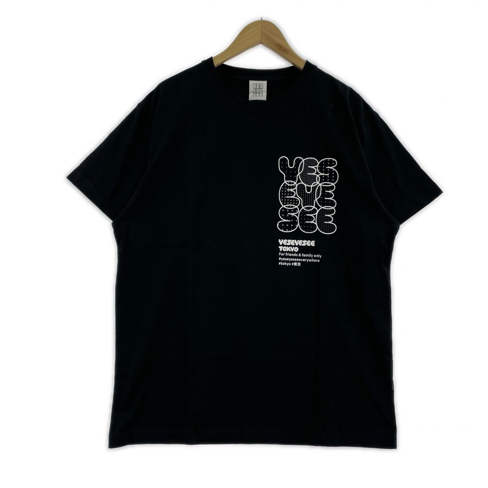 半袖Tシャツ YES EYE SEE TOKYO F&F TEE 黒 (L) L ブラック