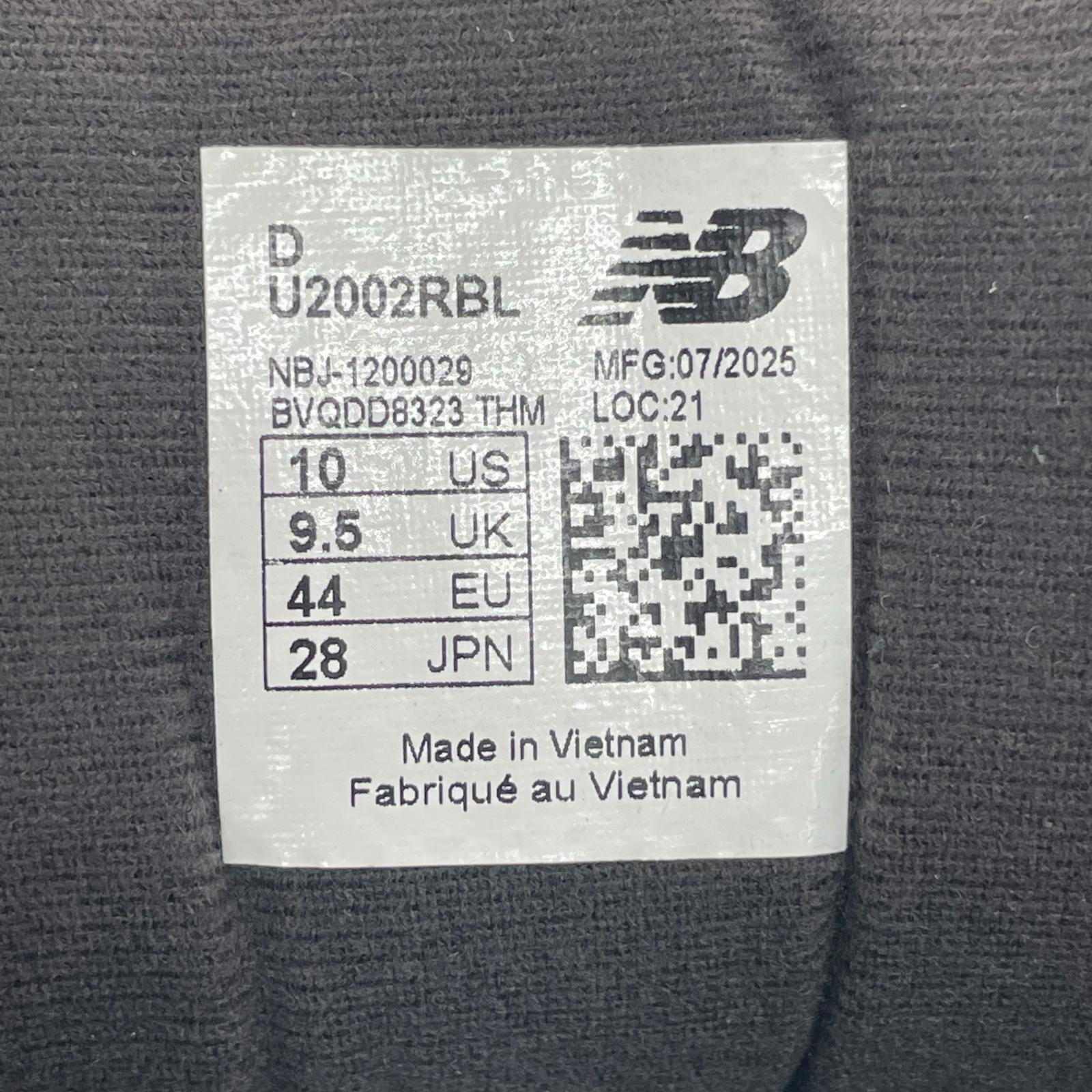 スニーカー U2002RBL 28cm (US10 UK9 1/2 EU46) ブラック