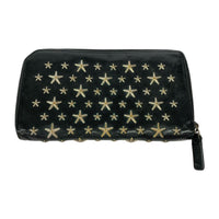 長財布 Studs Leather Long Wallet BLK ブラック