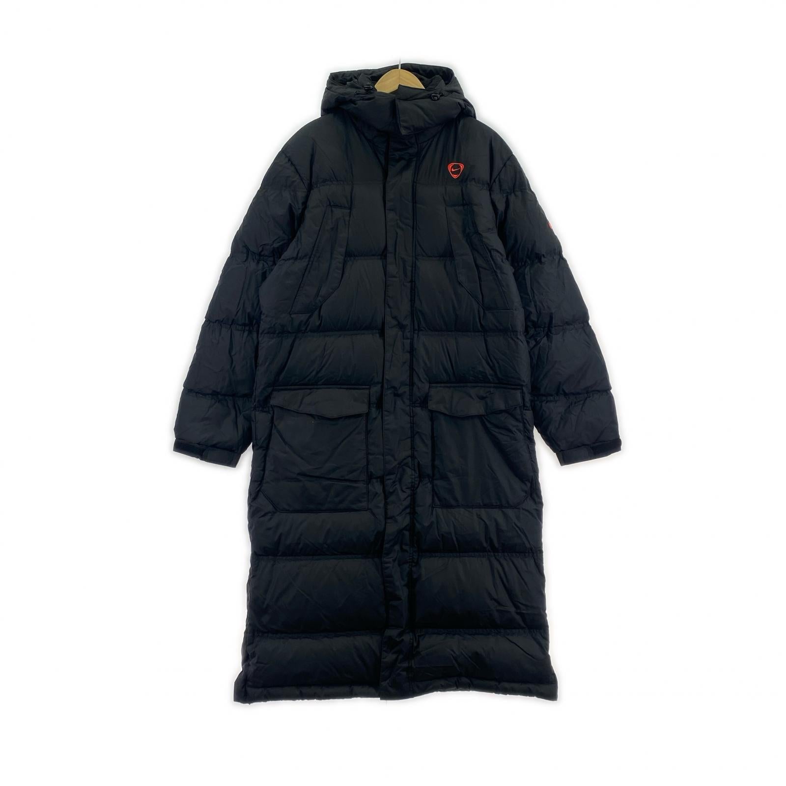 ダウンジャケット NIKE ダウンロングコート ベンチコート 319053-010 L ブラック