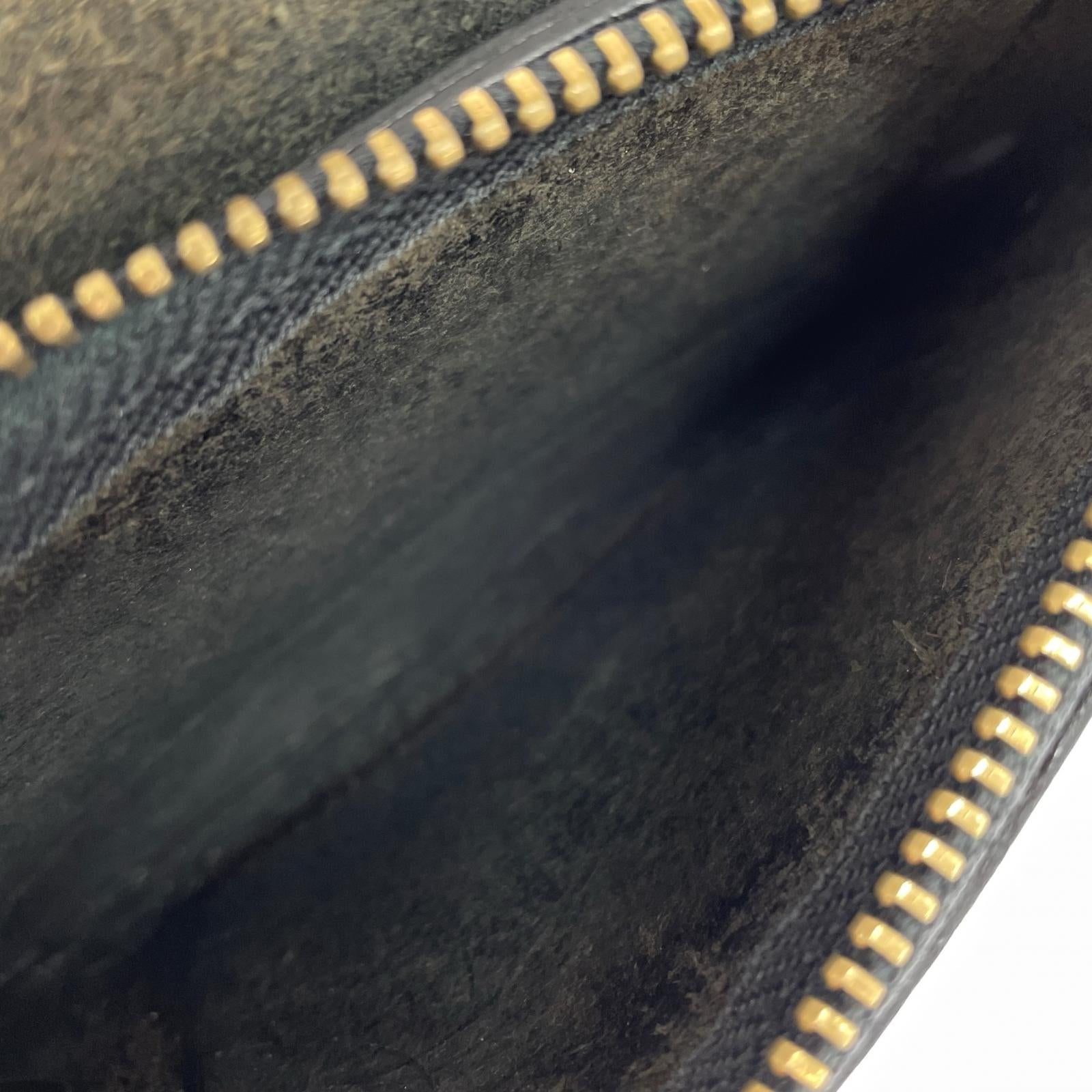 コンパクトウォレット レザー トラッカーウォレット 黒 ブラック