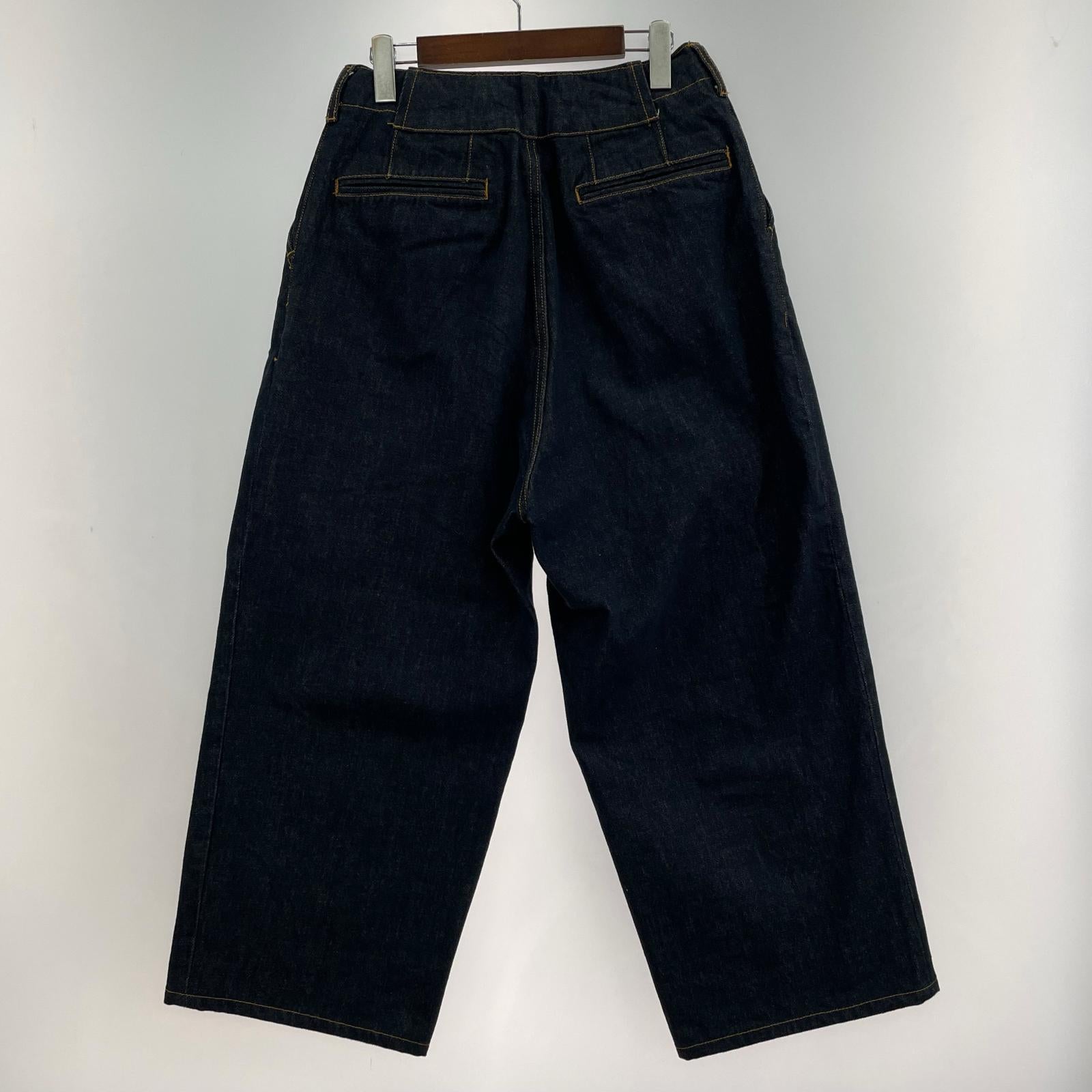 デニムパンツ 23ss 3タック デニムパンツ W29 インディゴ M