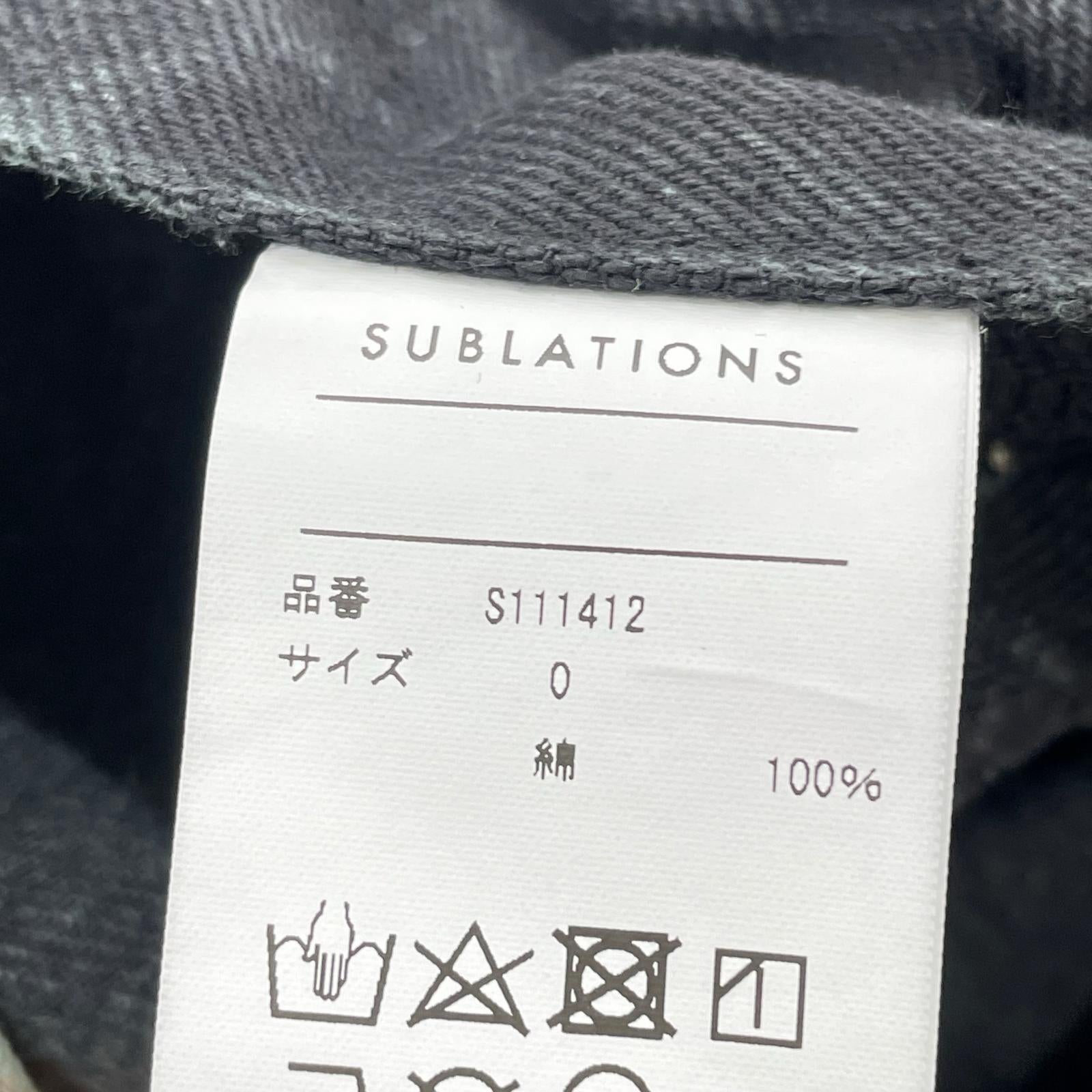 デニムパンツ SUBLATIONS WIDE SEAM DENIM BAGGY PANT 0