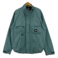 ジャケット STUSSY CARGO JACKET カーゴジャケット M ブルー M ブルー