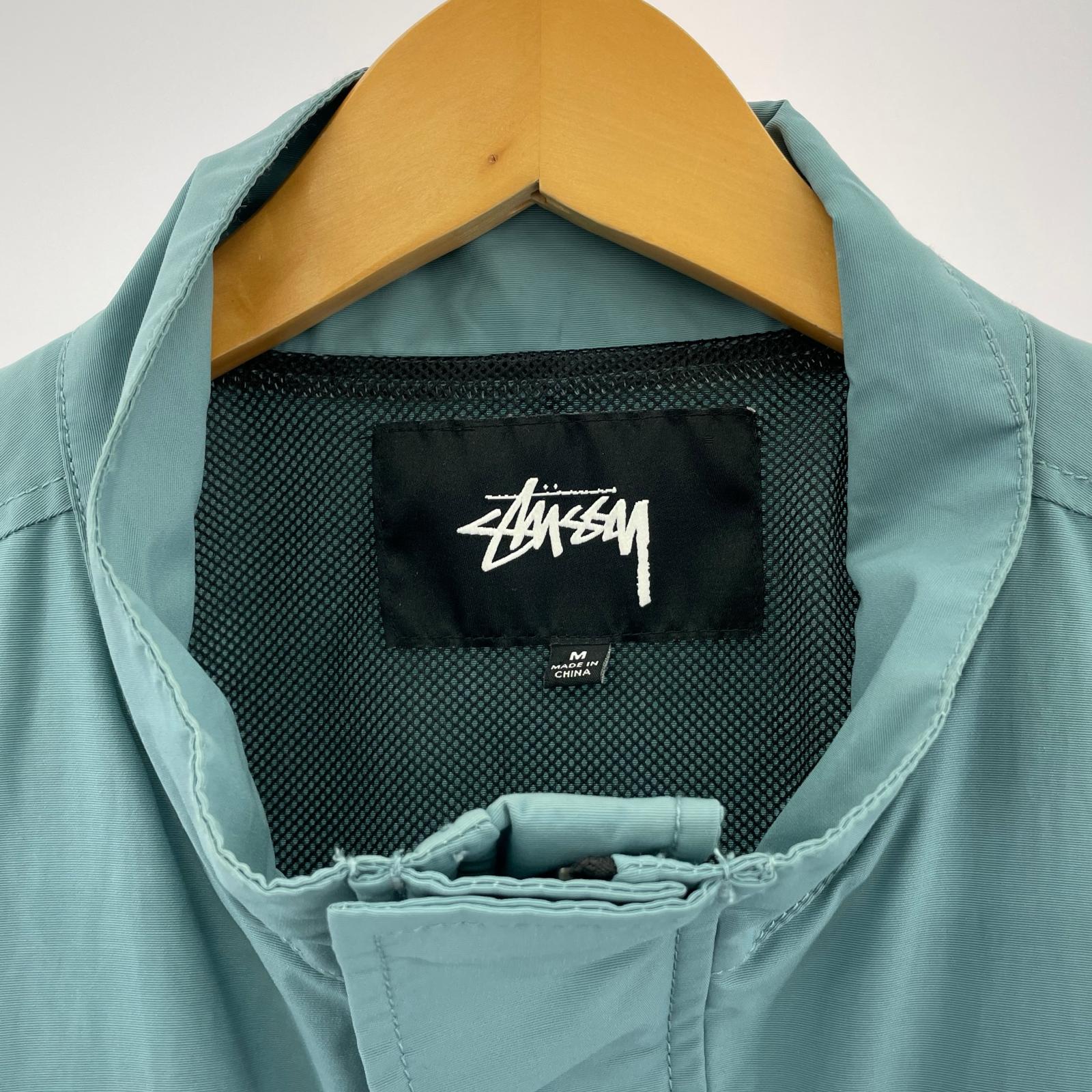 ジャケット STUSSY CARGO JACKET カーゴジャケット M ブルー M ブルー