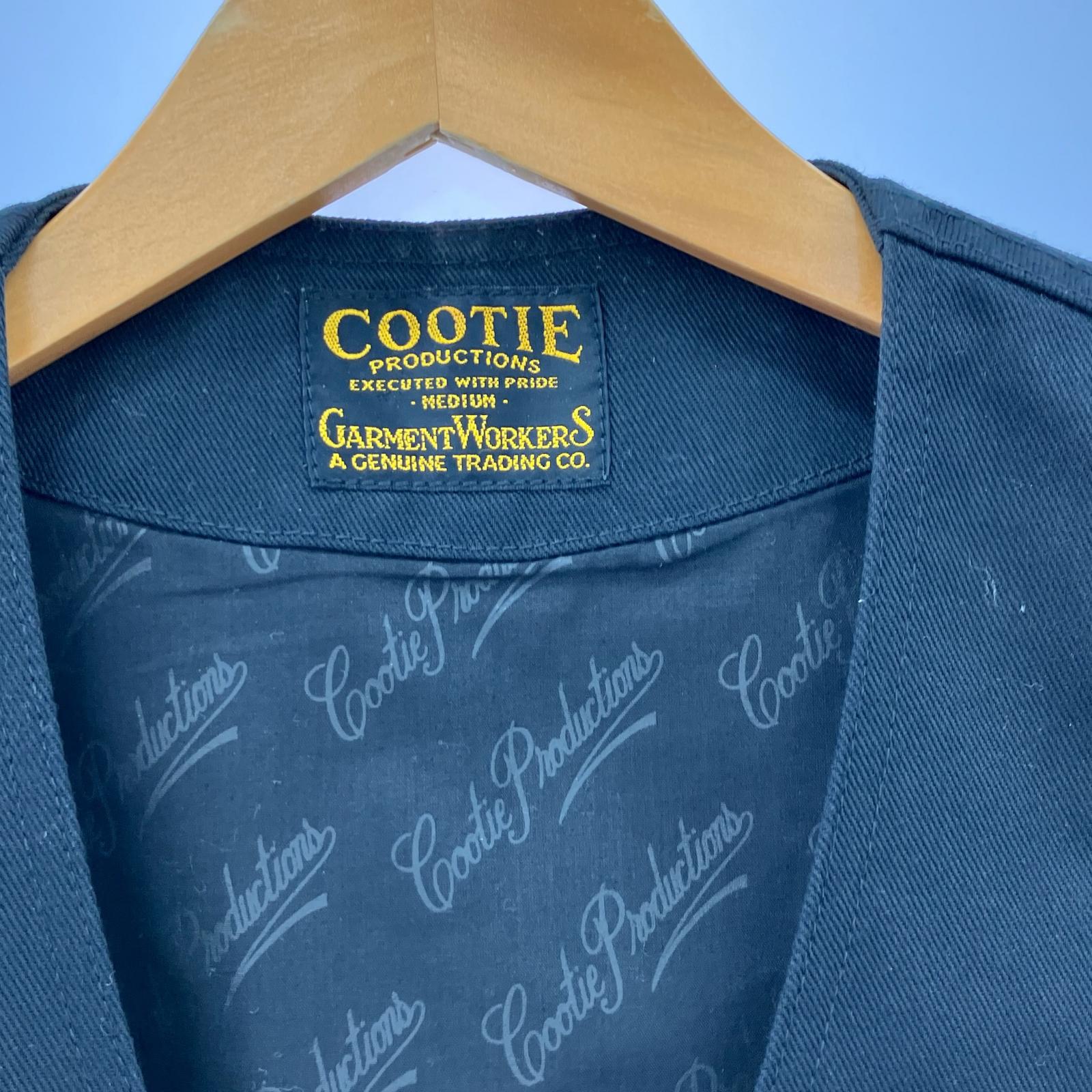 長袖シャツ COOTIE baja vest 黒 (M) M ブラック