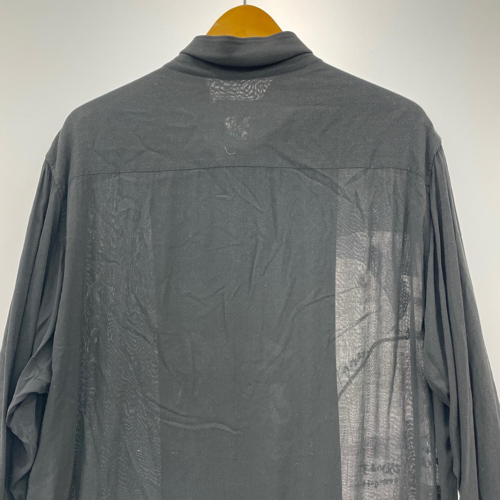 長袖シャツ Yohji Yamamoto POUR HOMME 19SS 全部やって死ねブラウス 2 ブラック 2 ブラック