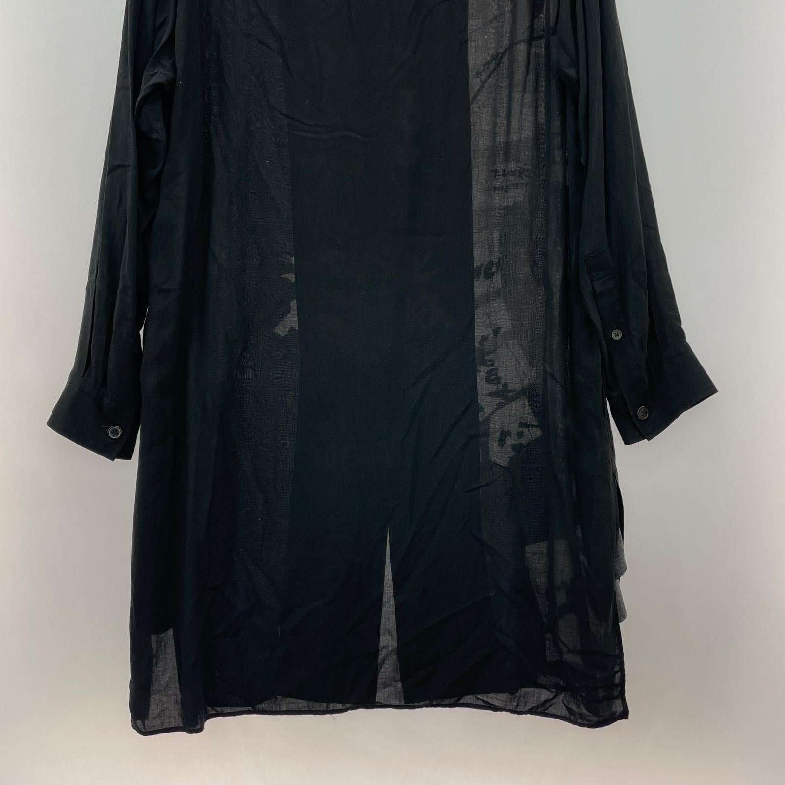 長袖シャツ Yohji Yamamoto POUR HOMME 19SS 全部やって死ねブラウス 2 ブラック 2 ブラック