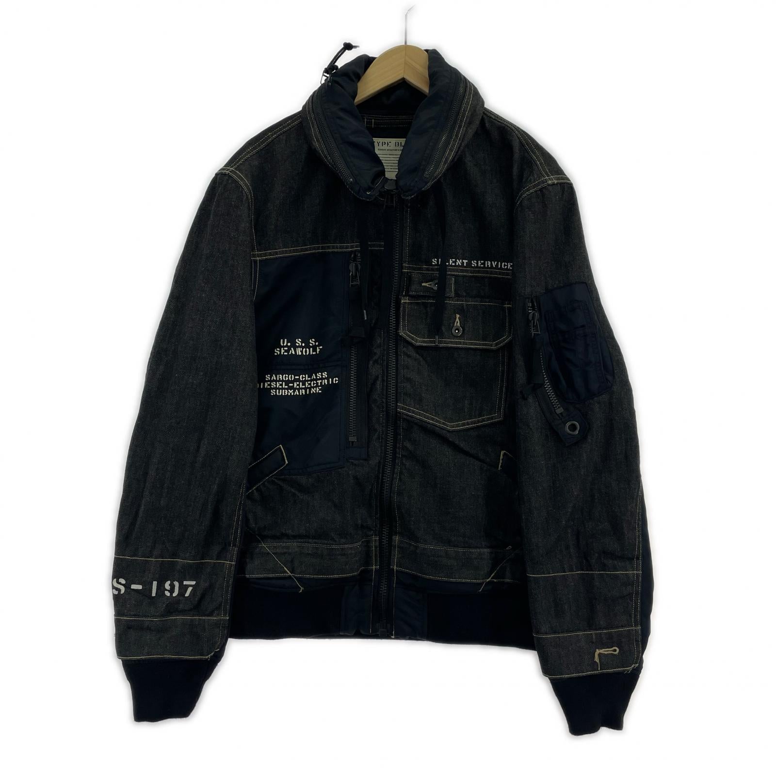 デニムジャケット COMBINATION CUSTOM DENIM JACKET ブラック