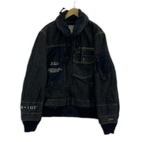 デニムジャケット COMBINATION CUSTOM DENIM JACKET ブラック