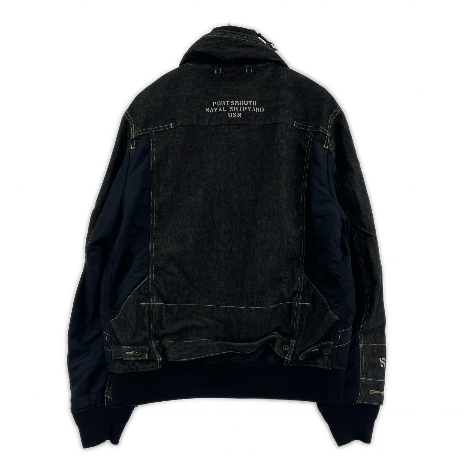 デニムジャケット COMBINATION CUSTOM DENIM JACKET ブラック