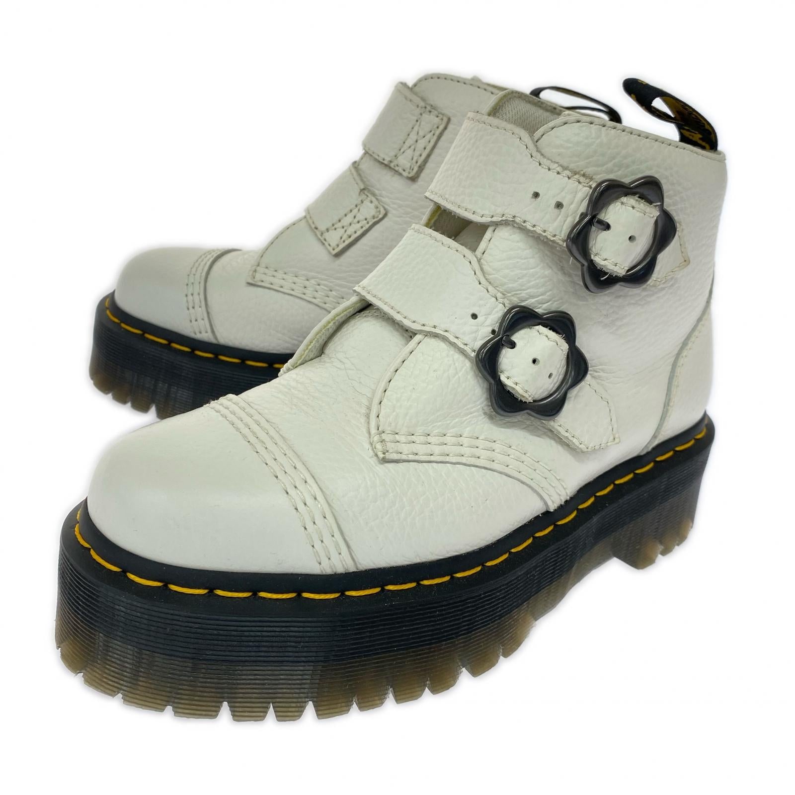 ブーツ DEVON FLWR 24.0cm 白 27642100 23.5cm (US5 1/2 UK5 EU37) ホワイト