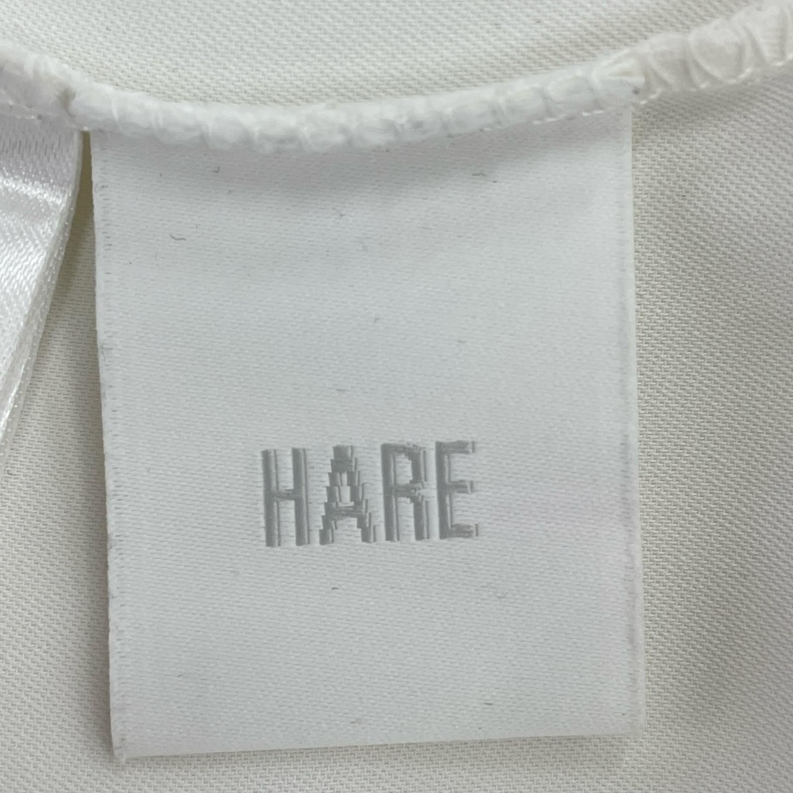長袖Tシャツ HARE 2WAYソデシシュウハイネックブラウス 白 フリー ホワイト