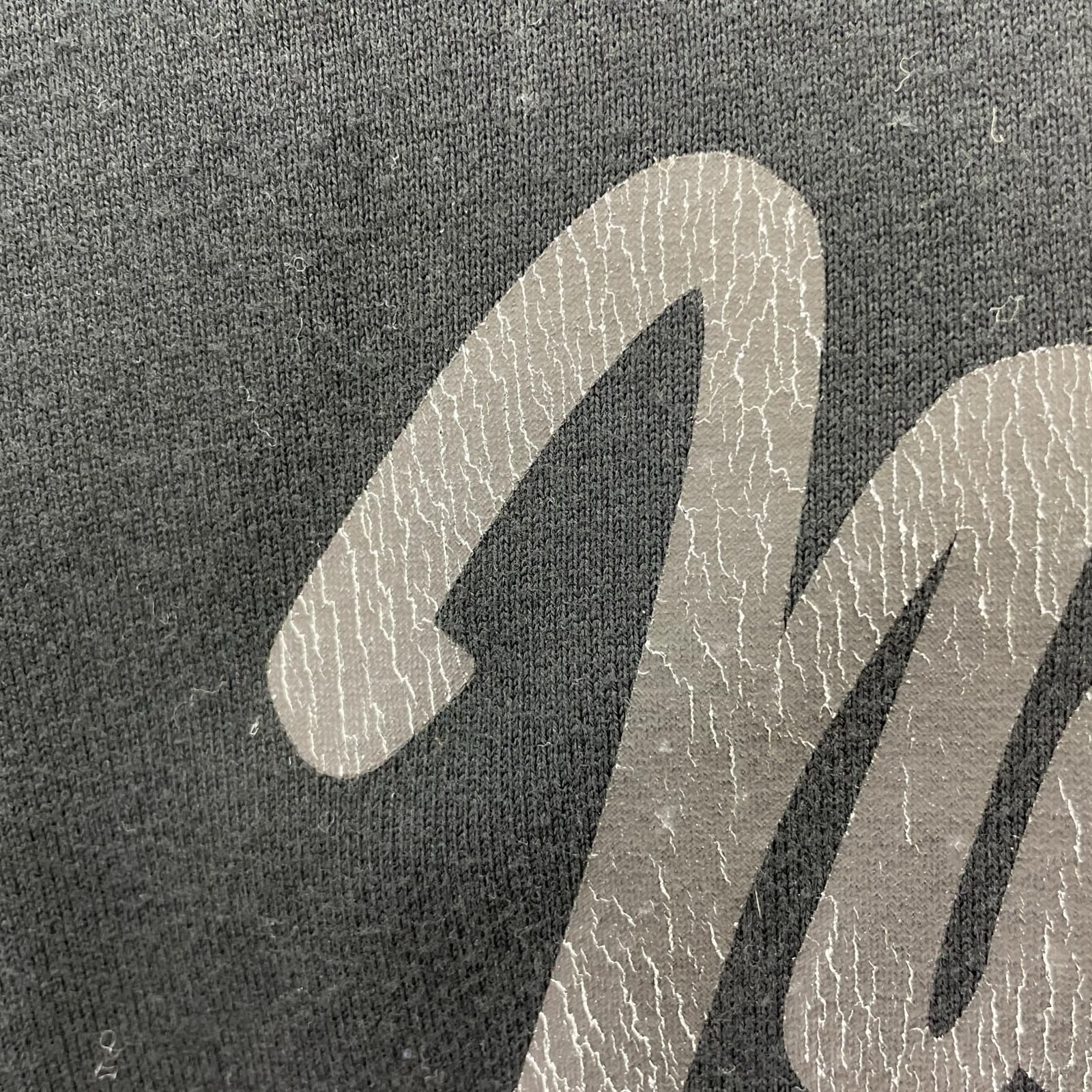 パーカー NUMBER (N)INE 05AW ハイスト期 Fender Logo Raglan Damaged hooded sweatshirt 2 ブラック 2 ブラック