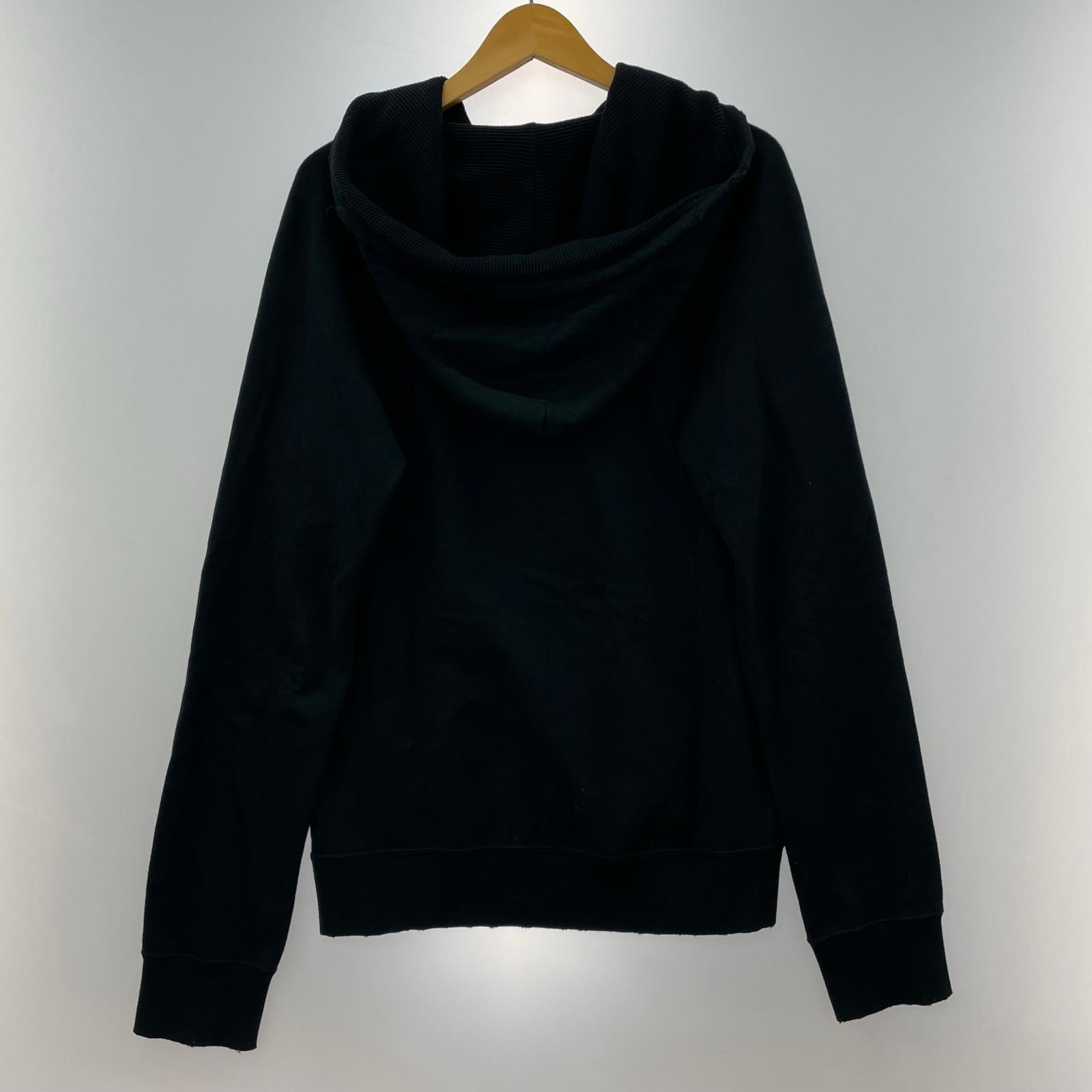 パーカー NUMBER (N)INE 05AW ハイスト期 Fender Logo Raglan Damaged hooded sweatshirt 2 ブラック 2 ブラック
