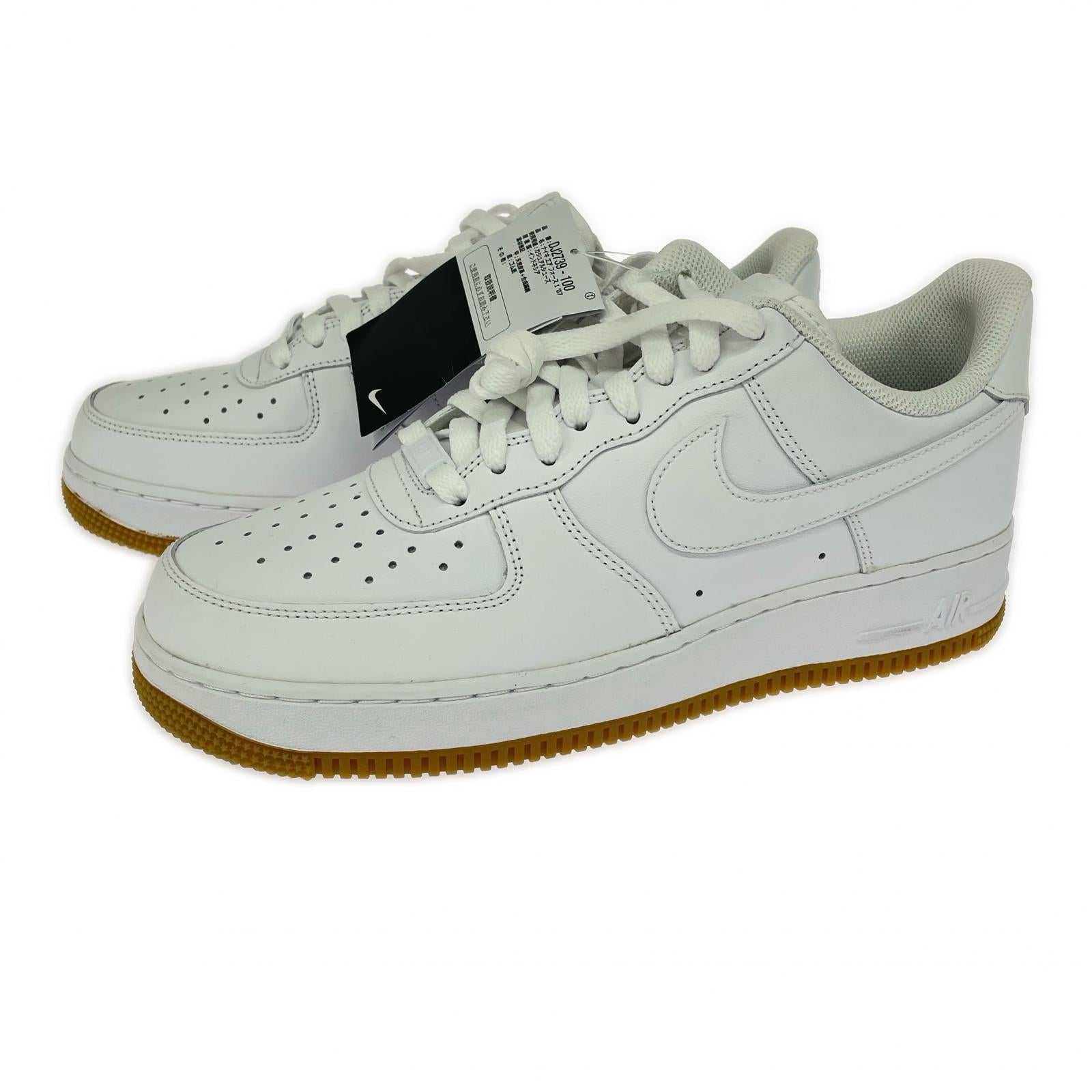 スニーカー NIKE AIR FORCE 1 Low White/Gum スニーカー 27.0 ホワイト 27cm (US9 UK8 1/2 EU44) ホワイト
