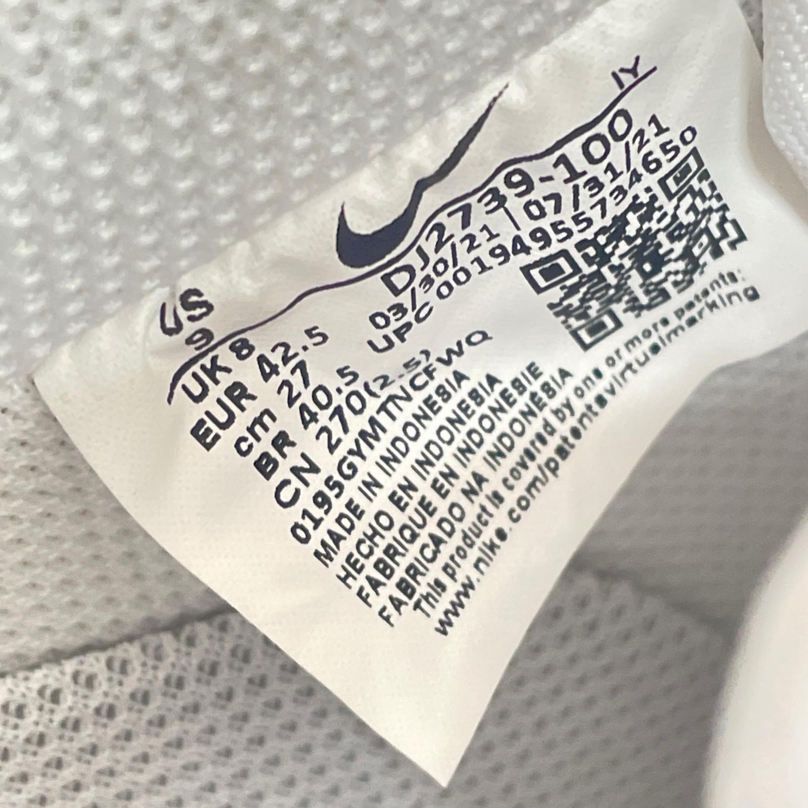 スニーカー NIKE AIR FORCE 1 Low White/Gum スニーカー 27.0 ホワイト 27cm (US9 UK8 1/2 EU44) ホワイト