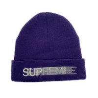 ニットキャップ Motion Logo Beanie パープル
