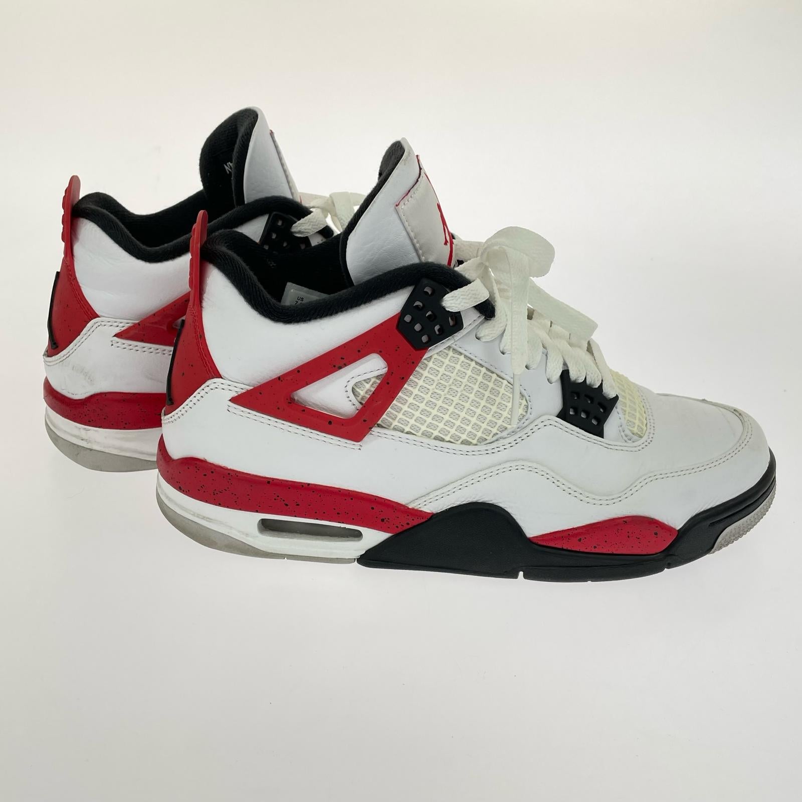 スニーカー Air Jordan 4 Retro Red Cement (25.5) 25.5cm (US7 1/2 UK7 EU41) ホワイト