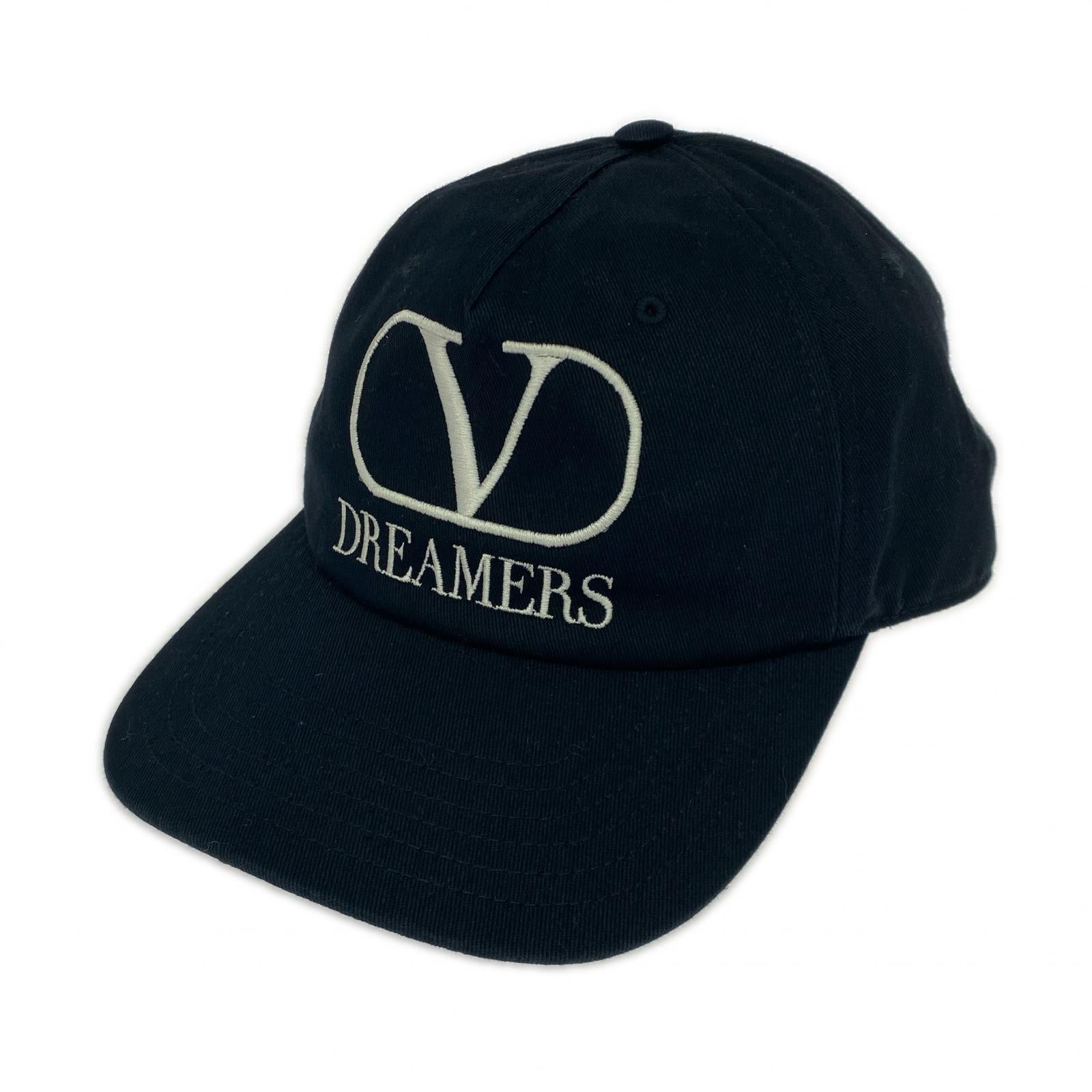 キャップ VALENTINO GARAVANI 20ss DREAMERS Vロゴ刺繍キャップ ブラック ブラック