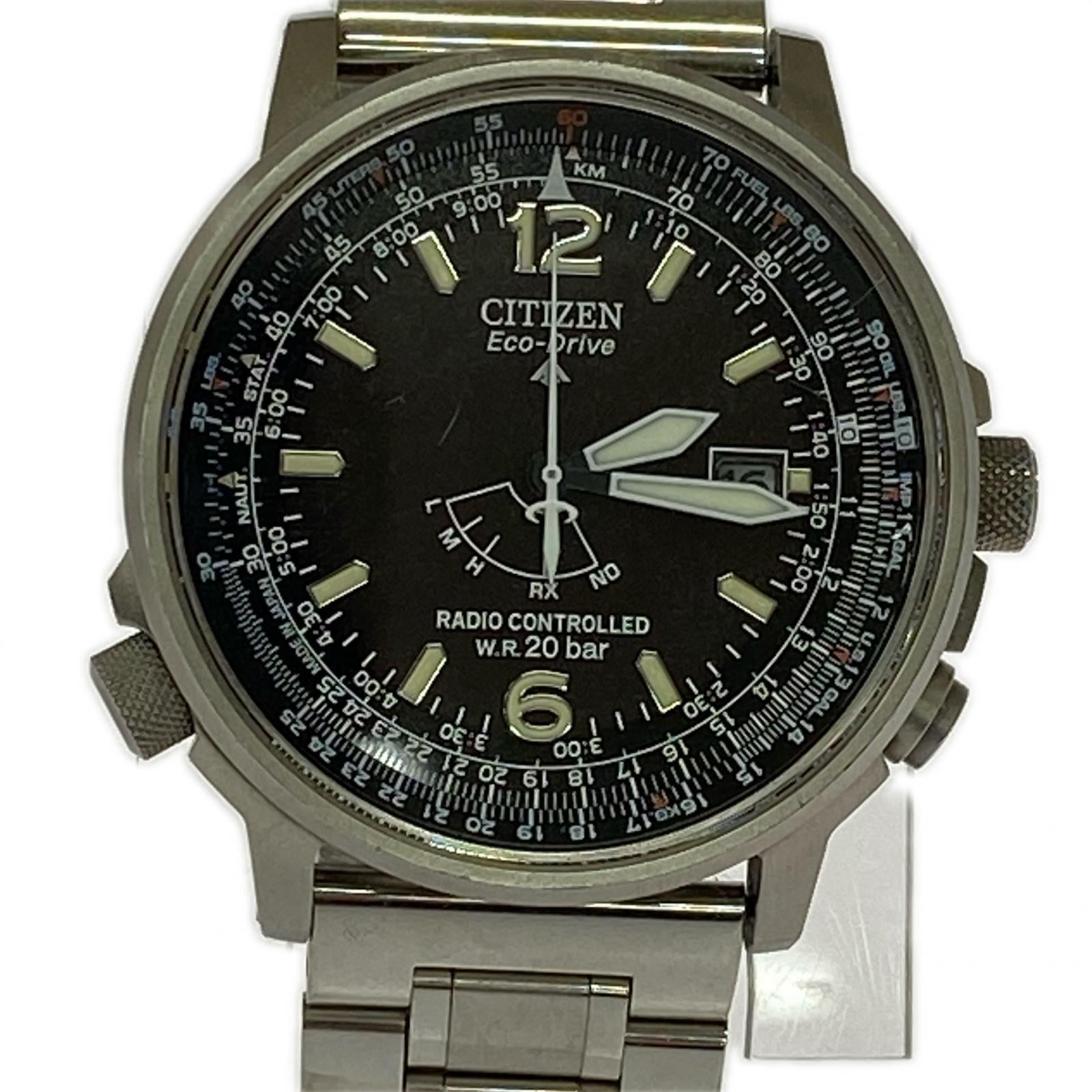 腕時計 PROMASTER Eco-Drive 電波ソーラー シルバー