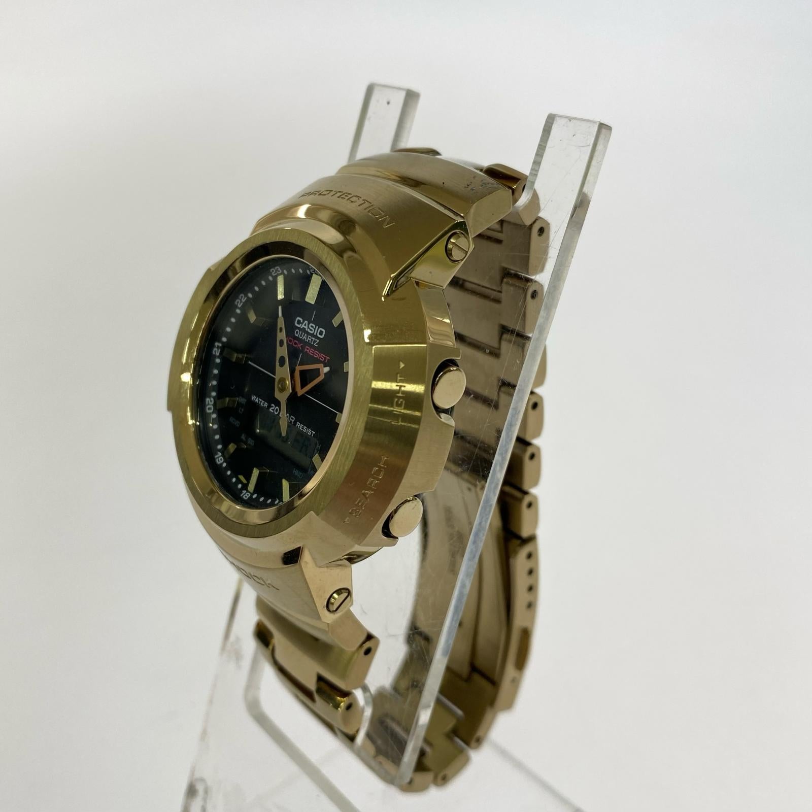 腕時計 amw-500gd デジアナ腕時計 ゴールド
