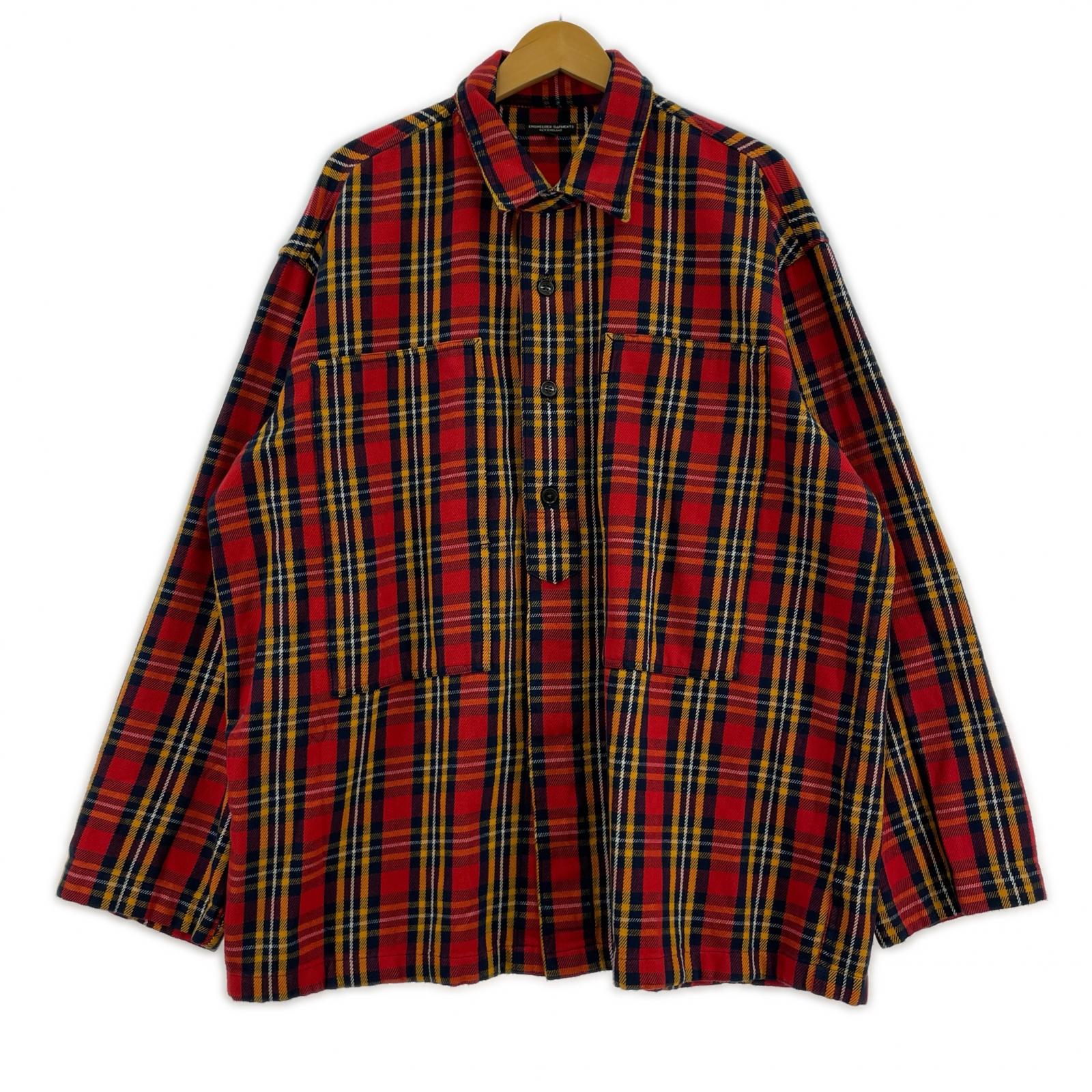 長袖シャツ ×J.Crew relaxed twill utility shirt(L) L レッド