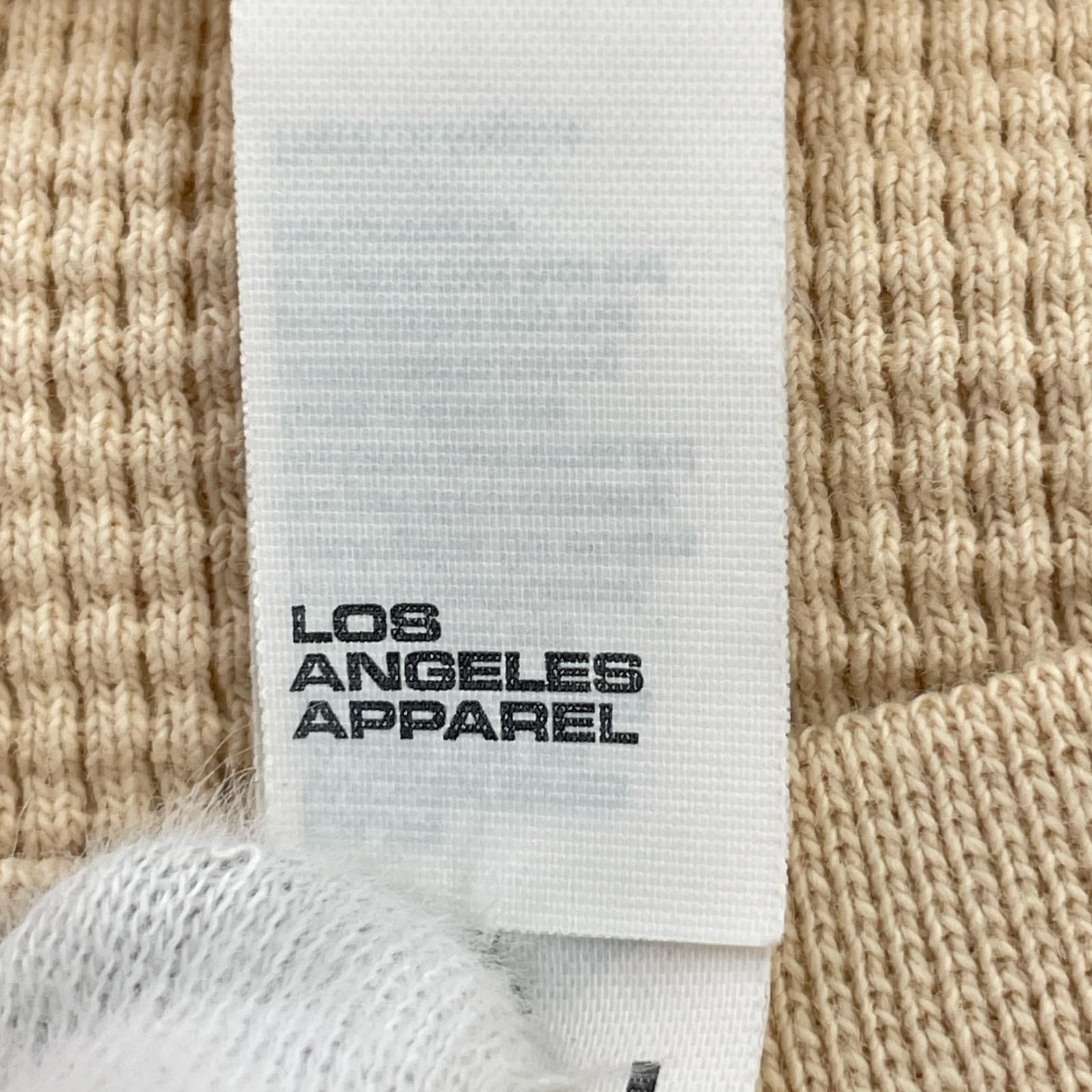 長袖Tシャツ ワッフル ベージュ(L) L ベージュ