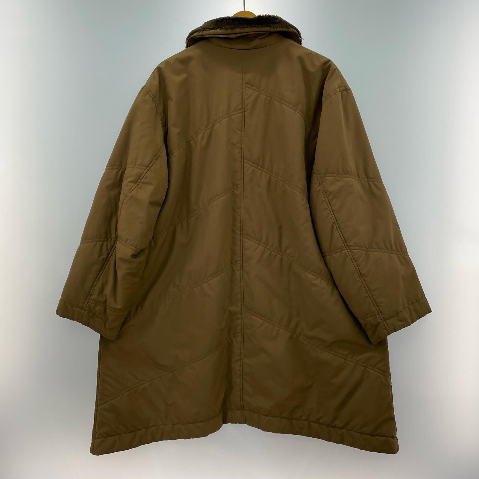 ジャケット ISSEY MIYAKE HAI SPORTING GEAR 襟ボア パテッドコート M ブラウン