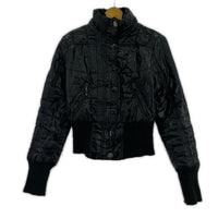 ジャケット ロングリブナイロンジャケット S BLK S ブラック