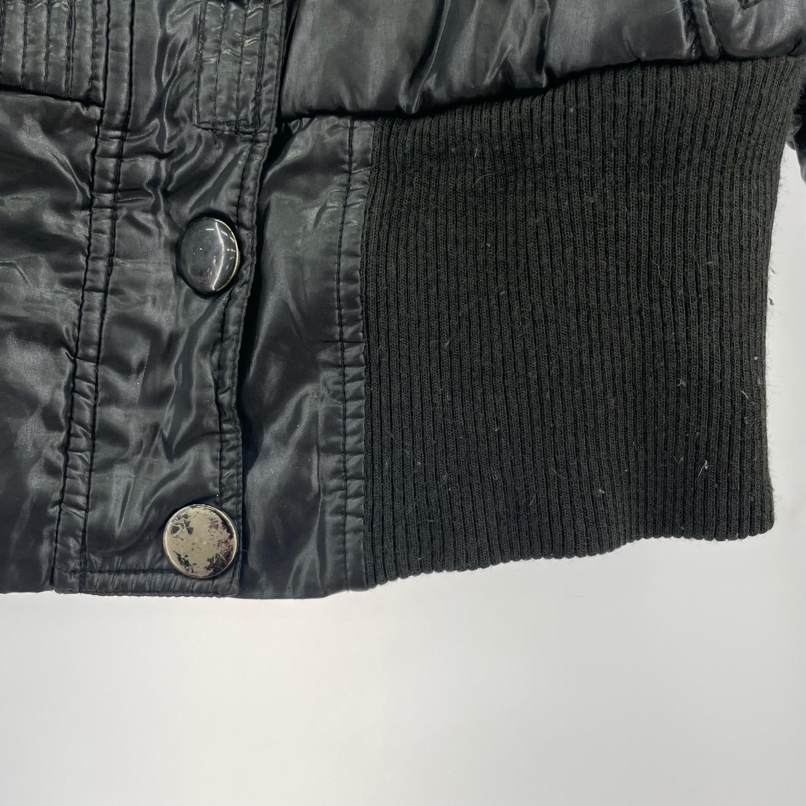 ジャケット ロングリブナイロンジャケット S BLK S ブラック