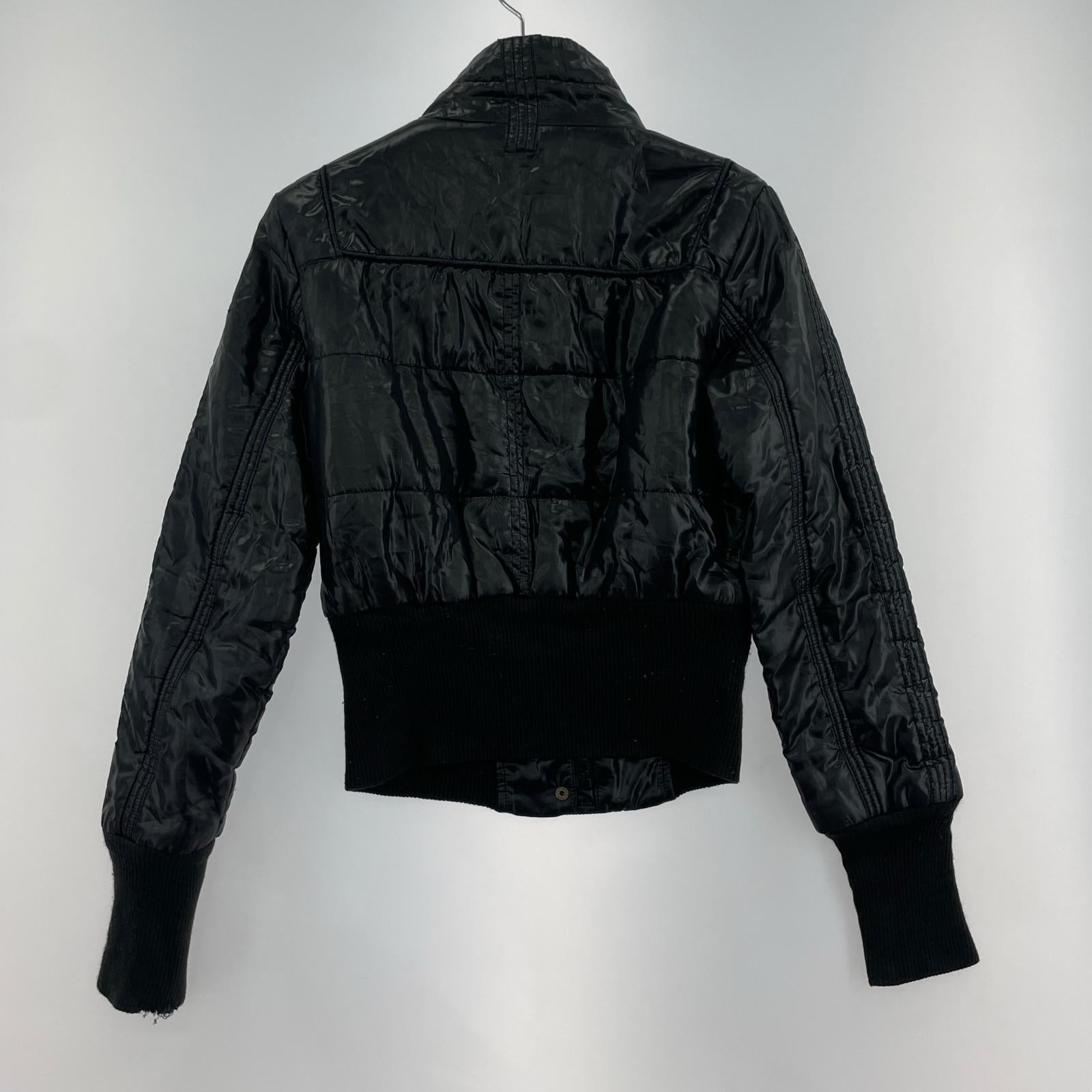 ジャケット ロングリブナイロンジャケット S BLK S ブラック