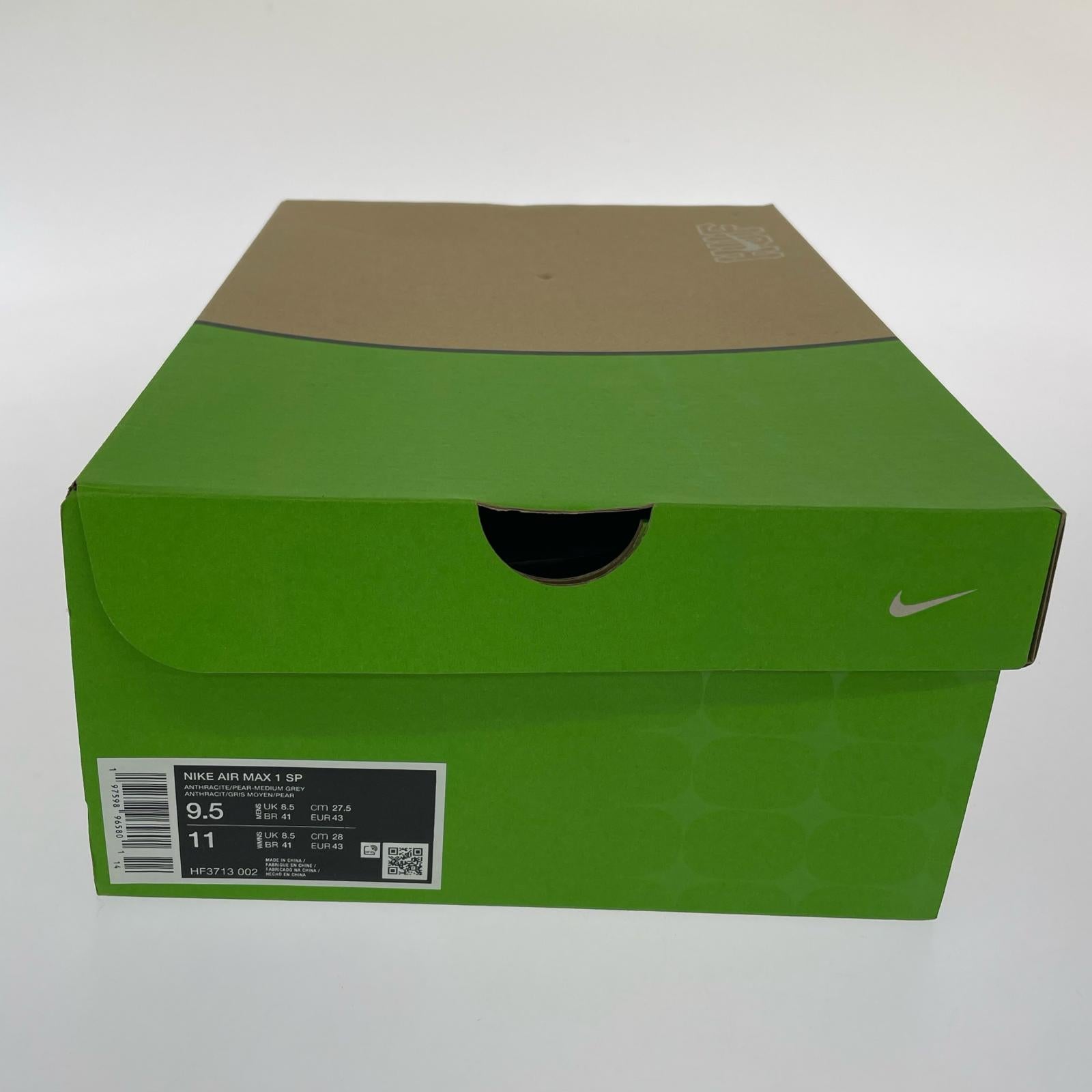 スニーカー ×HUF air max 1 sp (27.5) 27.5cm (US9 1/2 UK9 EU45) グレー