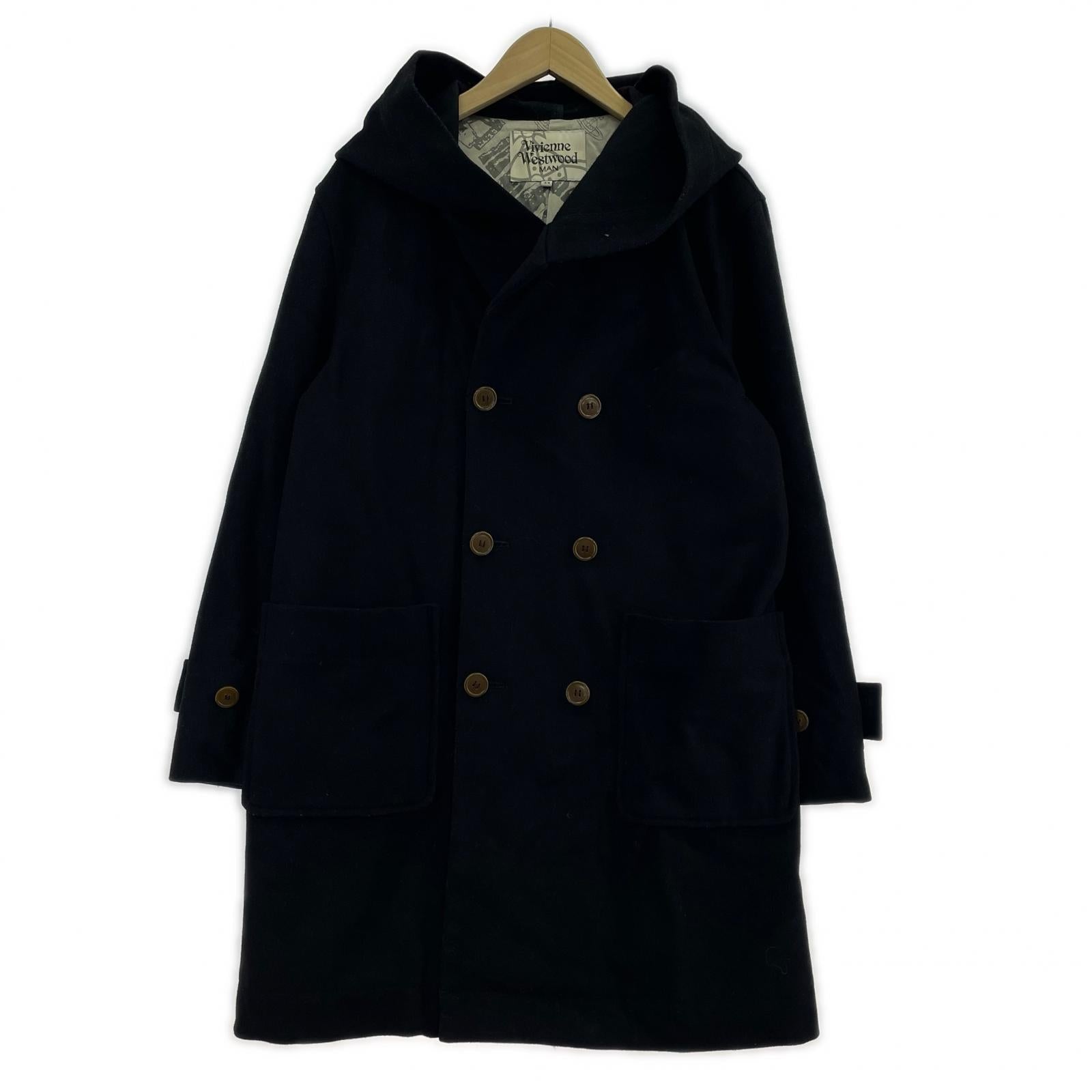 ジャケット ASYMMETRIC CHESTERFIELD COAT 黒 (44) 44 ブラック