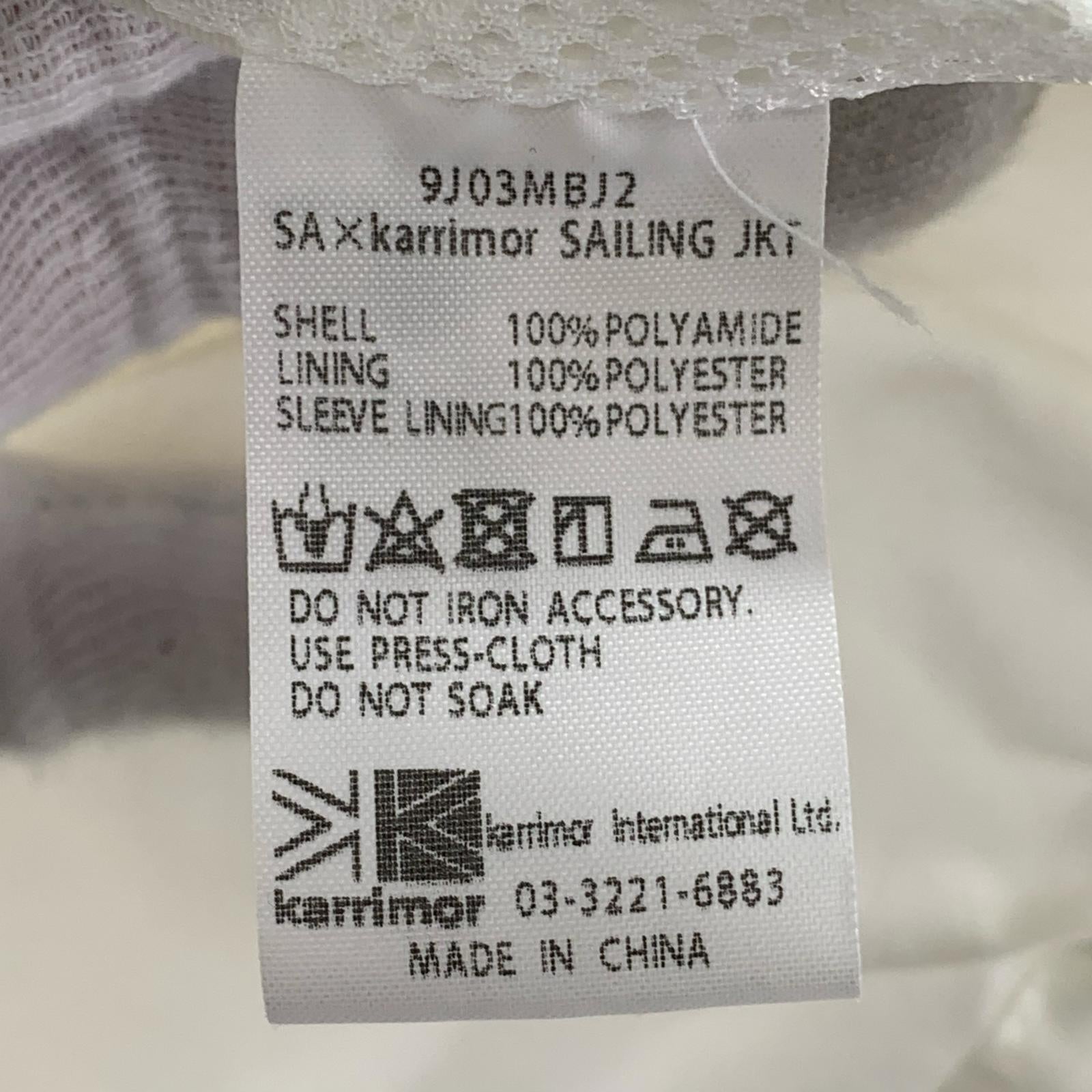 ジャケット ×Steven Alan SAILING JACKET 白 (M) M ホワイト