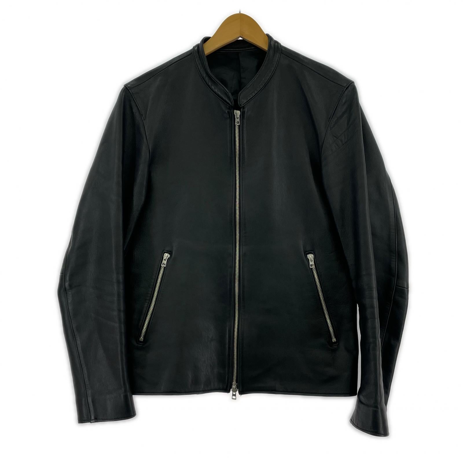 レザージャケット LIDNM 17SS SINGLE RIDERS JACKET L17SS-17 L ブラック