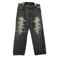 デニムパンツ OL DIRTY TROUSER DENIM L ブラック