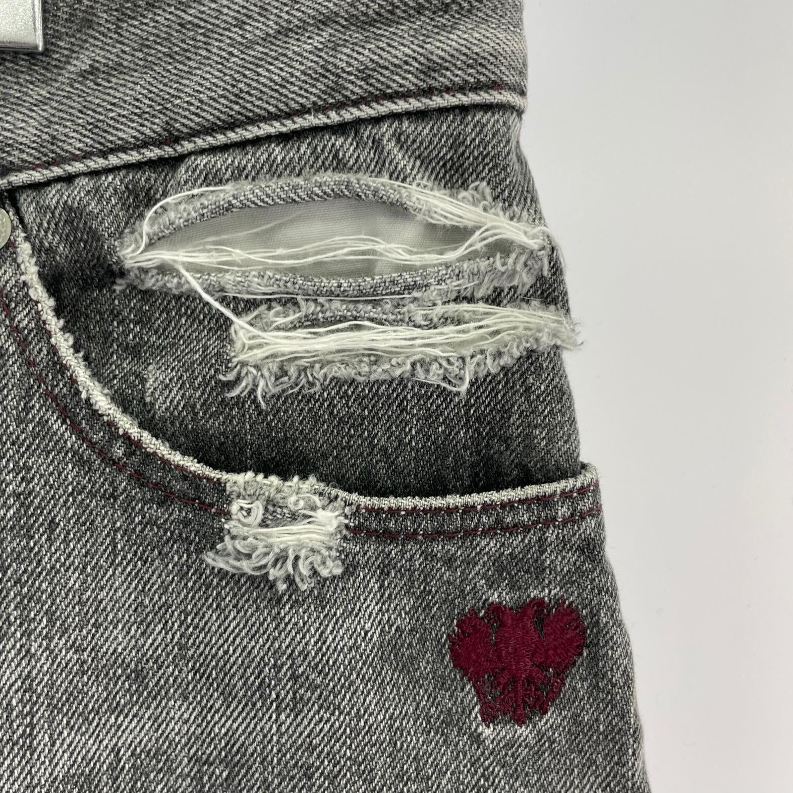 デニムパンツ OL DIRTY TROUSER DENIM L ブラック