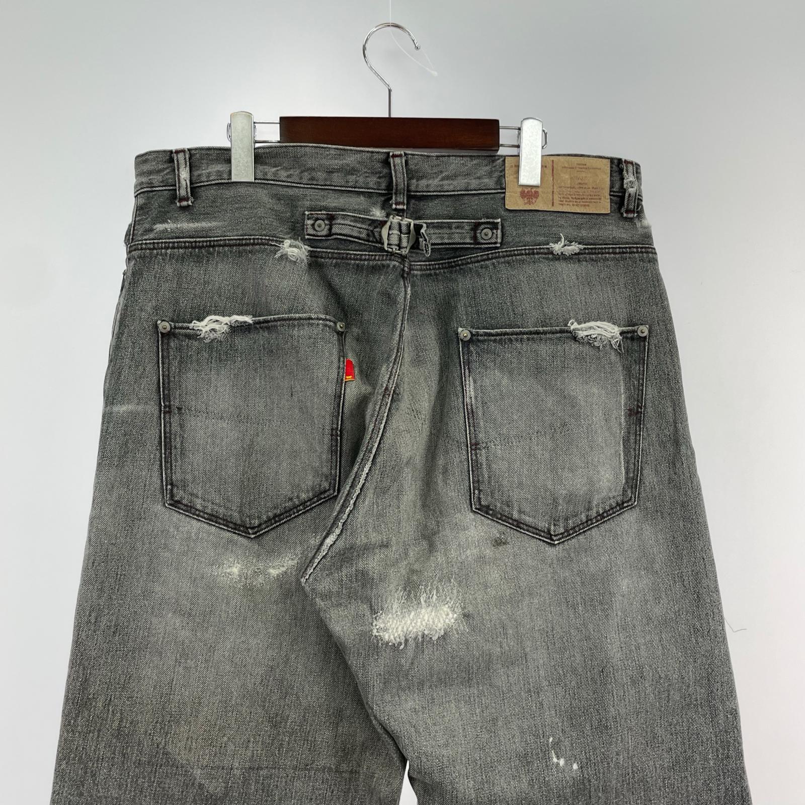 デニムパンツ OL DIRTY TROUSER DENIM L ブラック