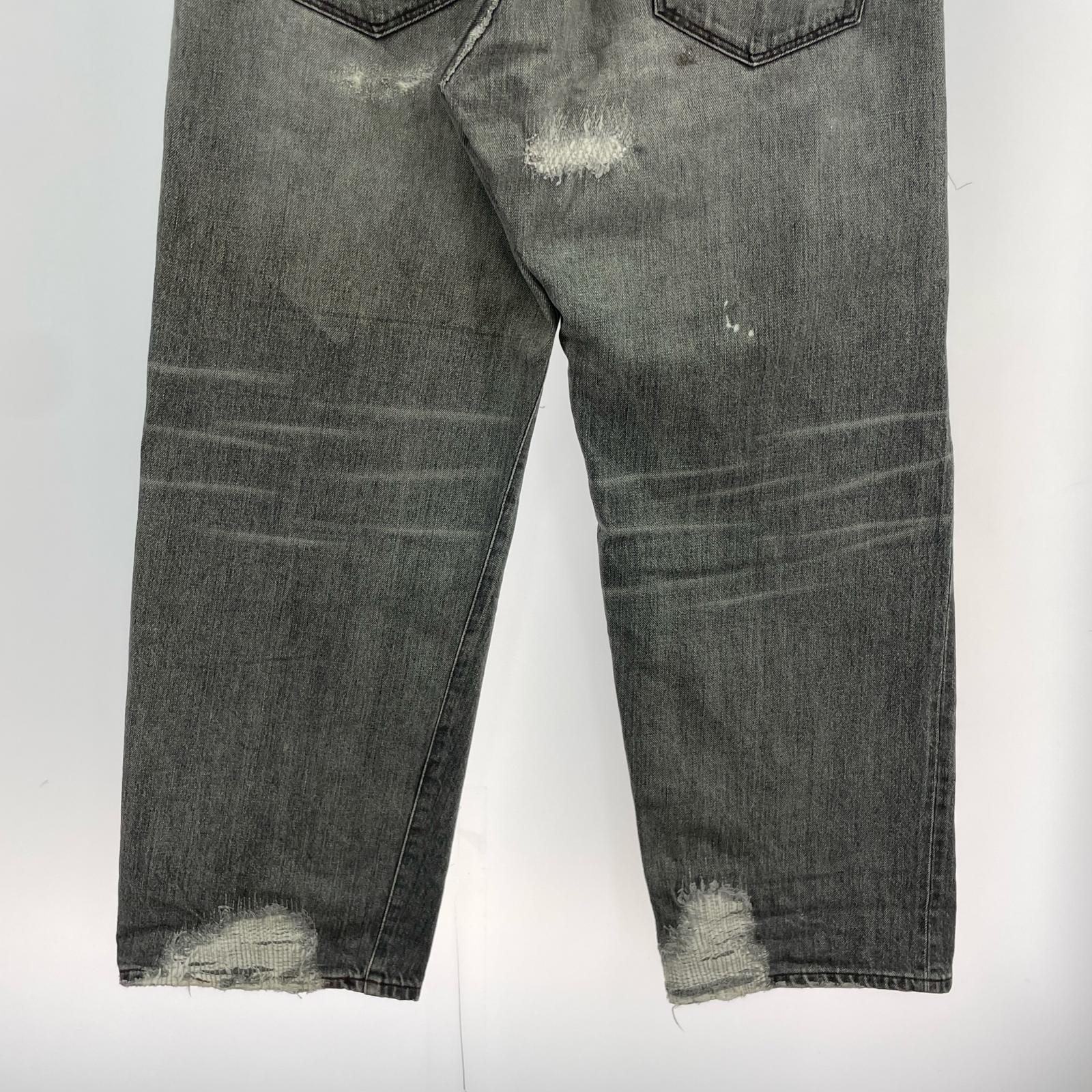 デニムパンツ OL DIRTY TROUSER DENIM L ブラック